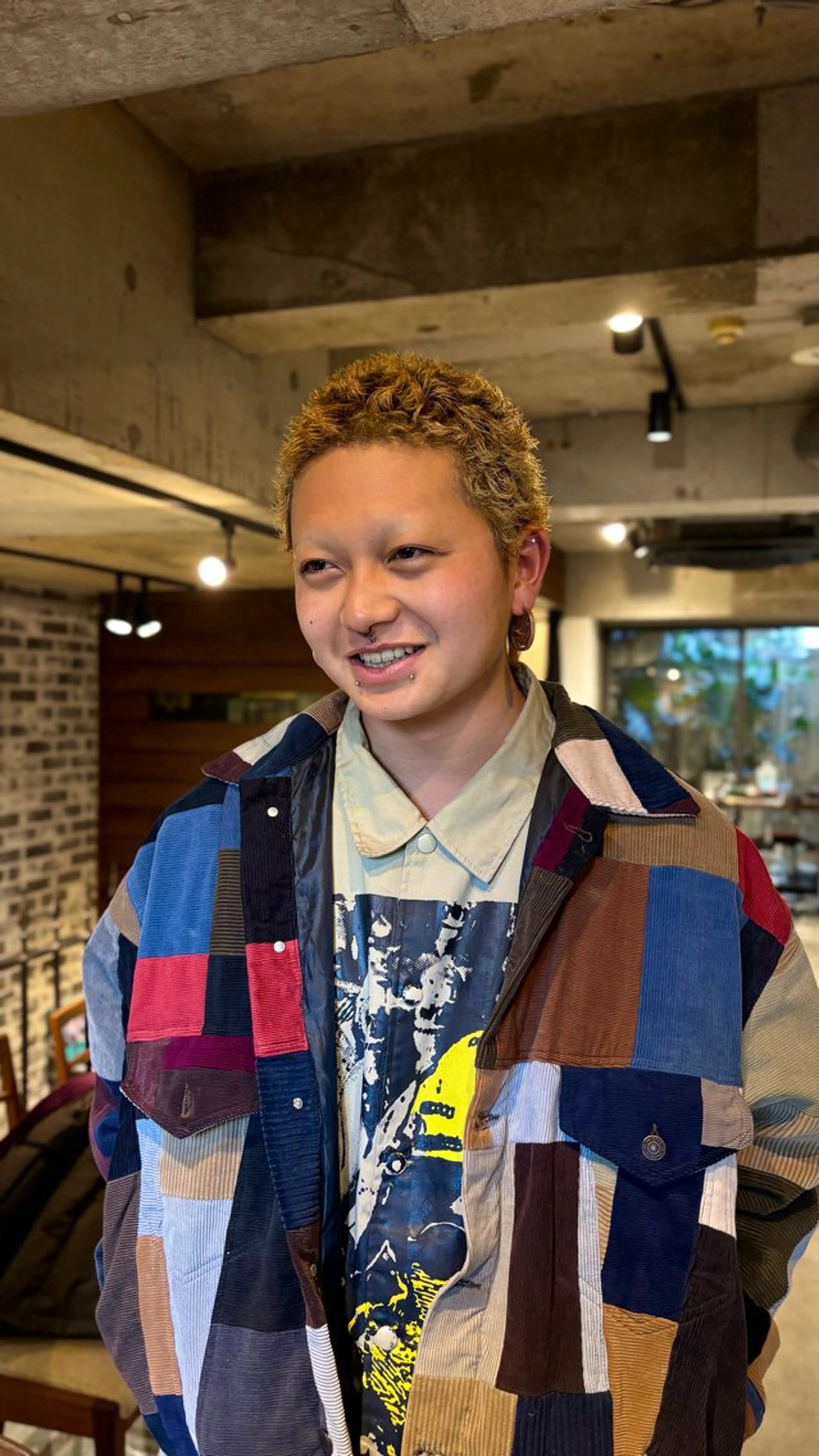 ショート カラー パーマ メンズ メンズブリーチ メンズパーマ ブリーチ ブリーチなしカラー カット ヘアカラー パーマ Elme所属・激安イージードリル 🔥平口はのんのヘアスタイル