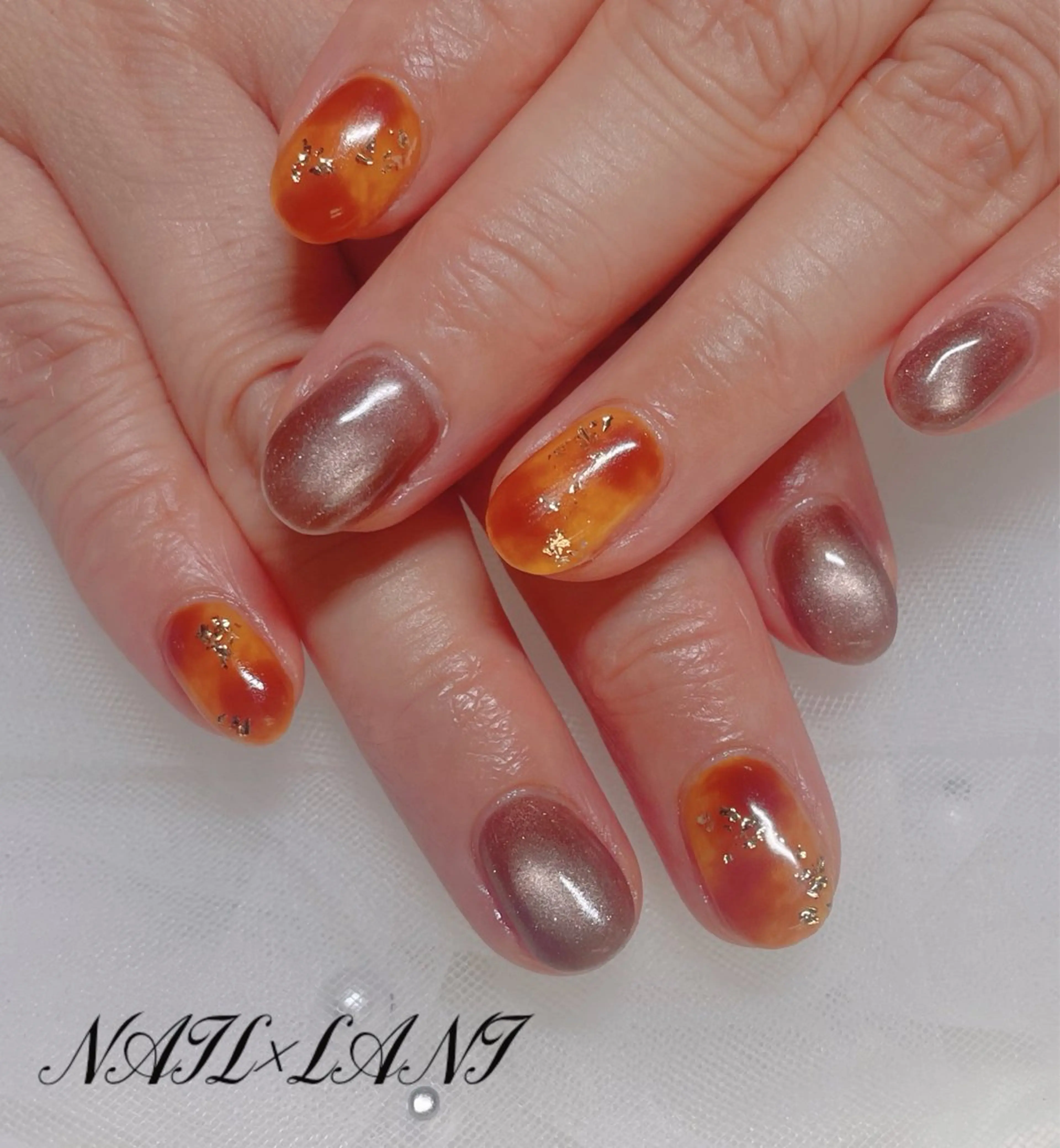 ネイル フットネイル ジェルネイル マグネットネイル パラジェル 一之瀬 柚季のネイルデザイン