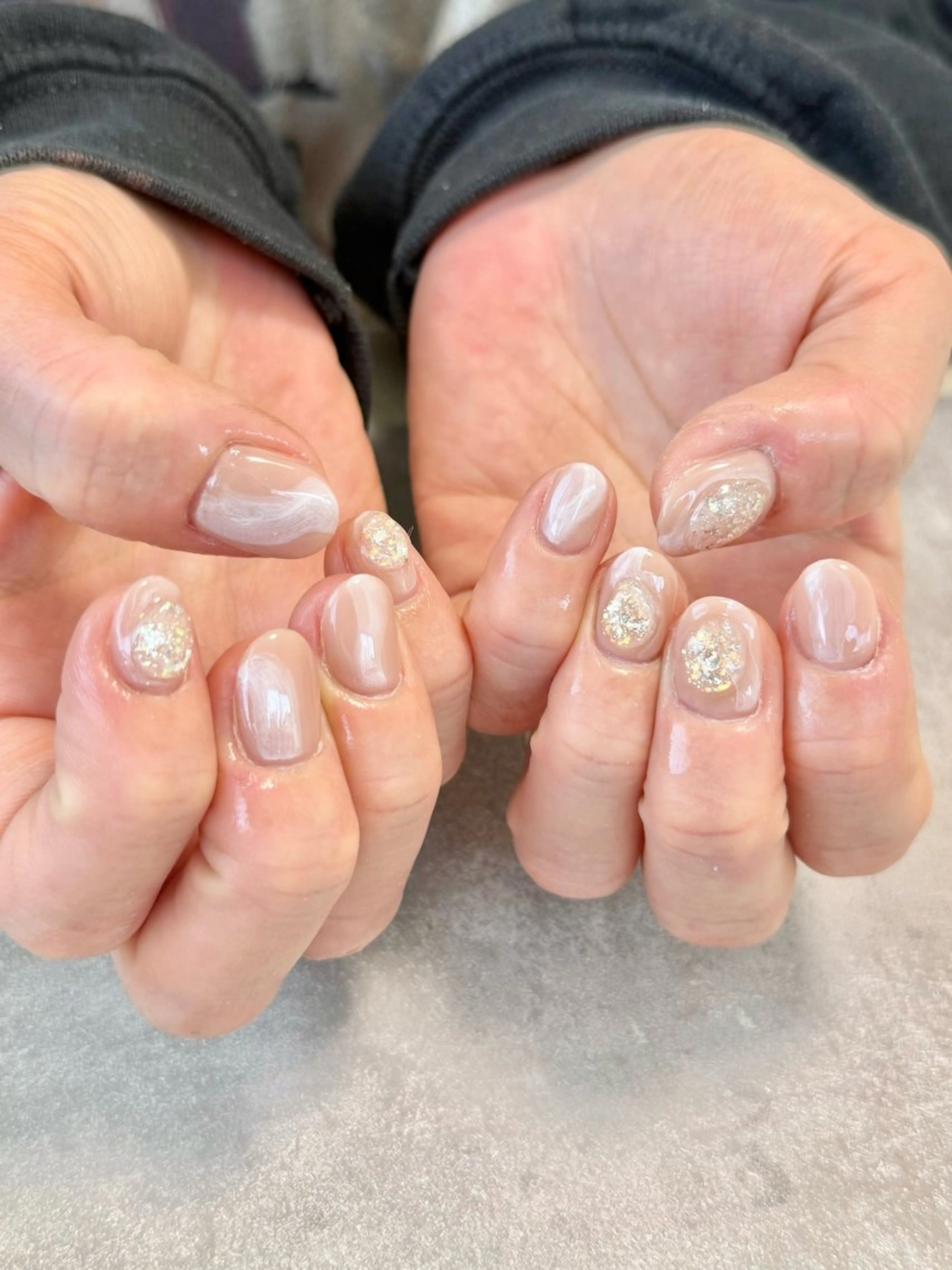 ネイル ニュアンスネイル ショートネイル ハンドネイル nailroom amyのネイルデザイン