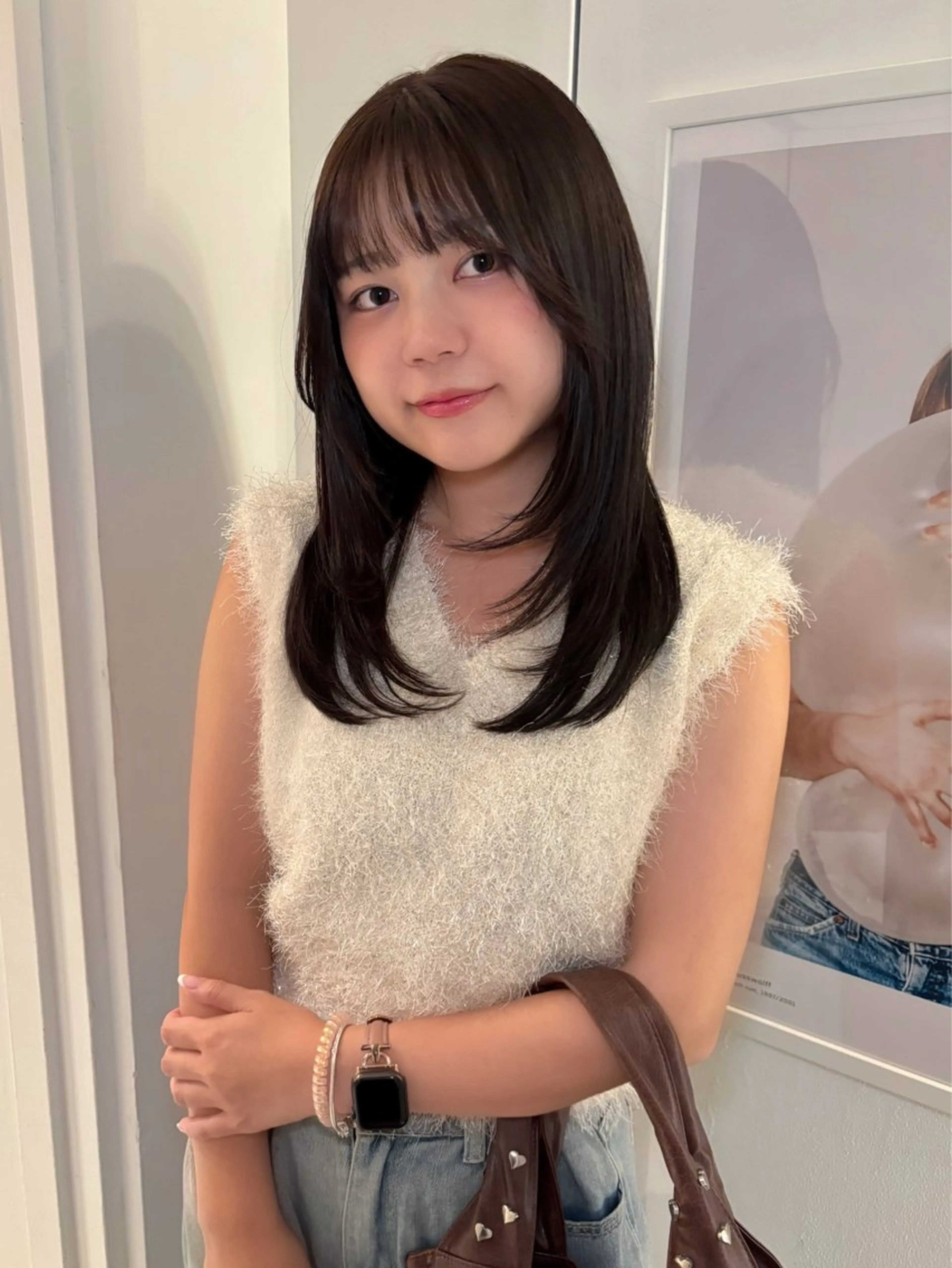 セミロング カラー カット ヘアカラー riria/ボブ /ブラウンカラー🎀のヘアスタイル