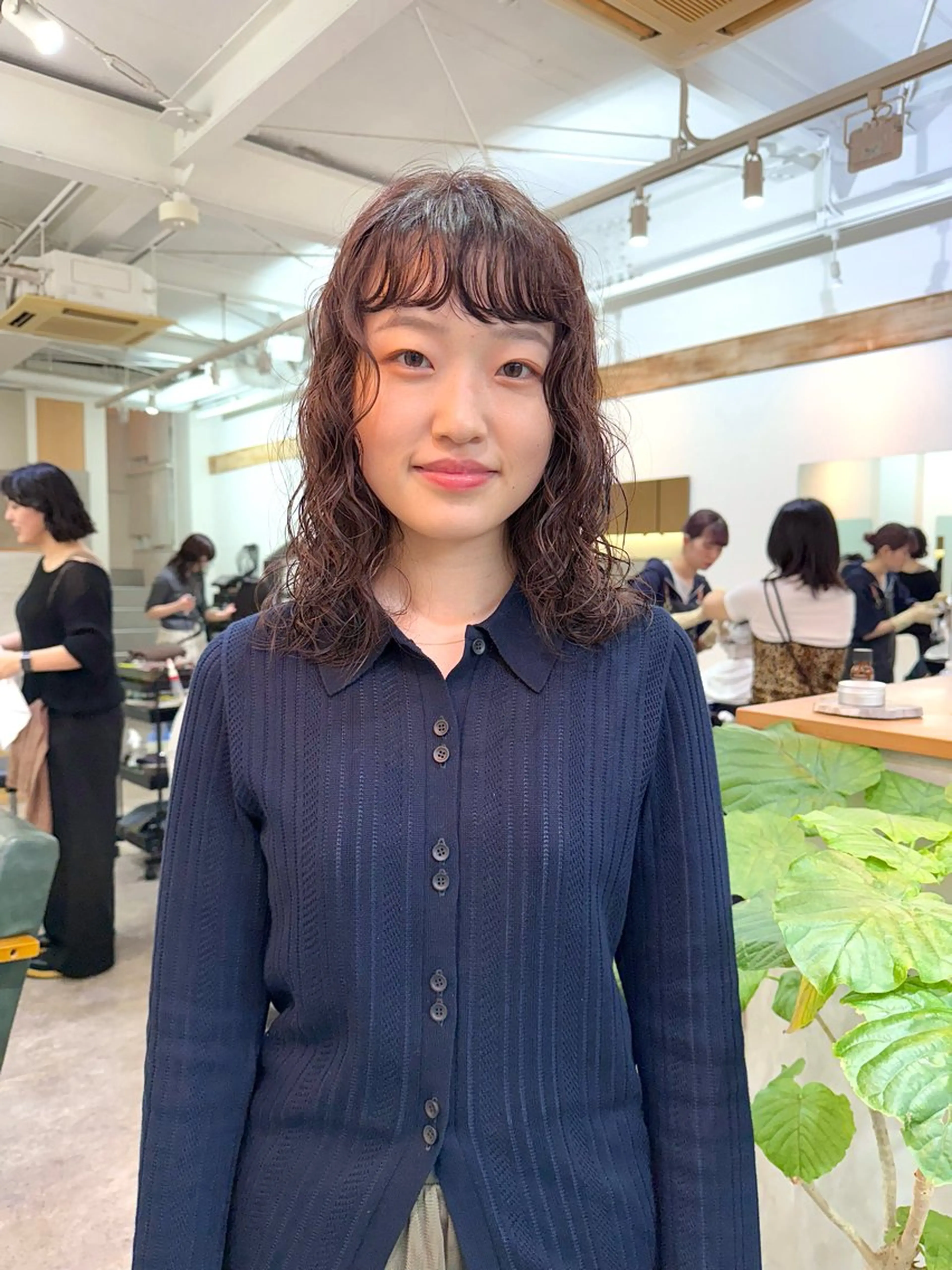 ミディアム パーマ ミディアムパーマ カット パーマ トリートメント パーマ/透明感カラー /ボブ/吉田一生のヘアスタイル