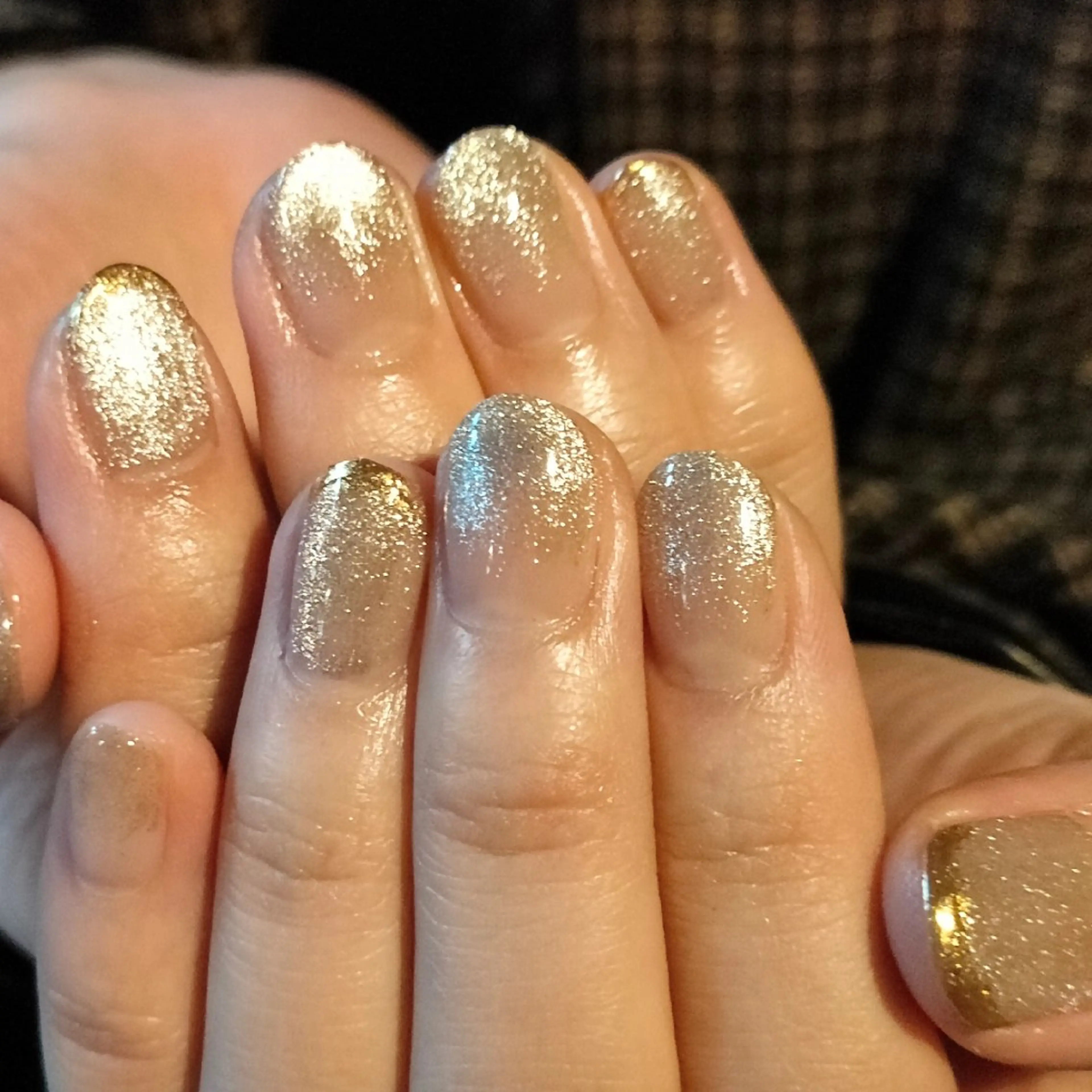 ネイル グラデーション マグネットネイル ミラーネイル oir. nailsalonのネイルデザイン