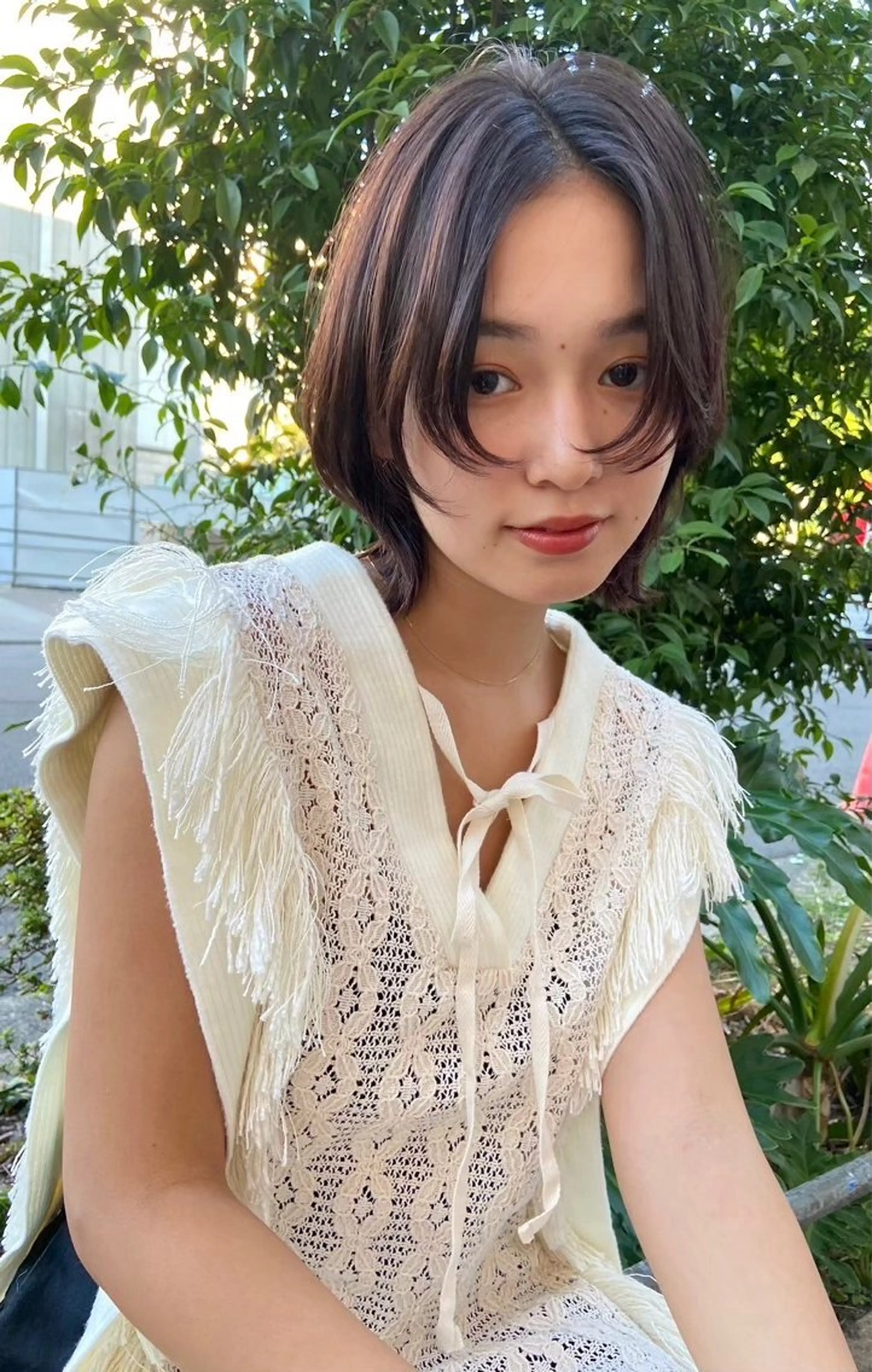 ショート カラー towa 豊中店 【髪質改善/ショートボブ/レイヤーカット】所属・towa./艶カラー /カラー/isseiのヘアスタイル