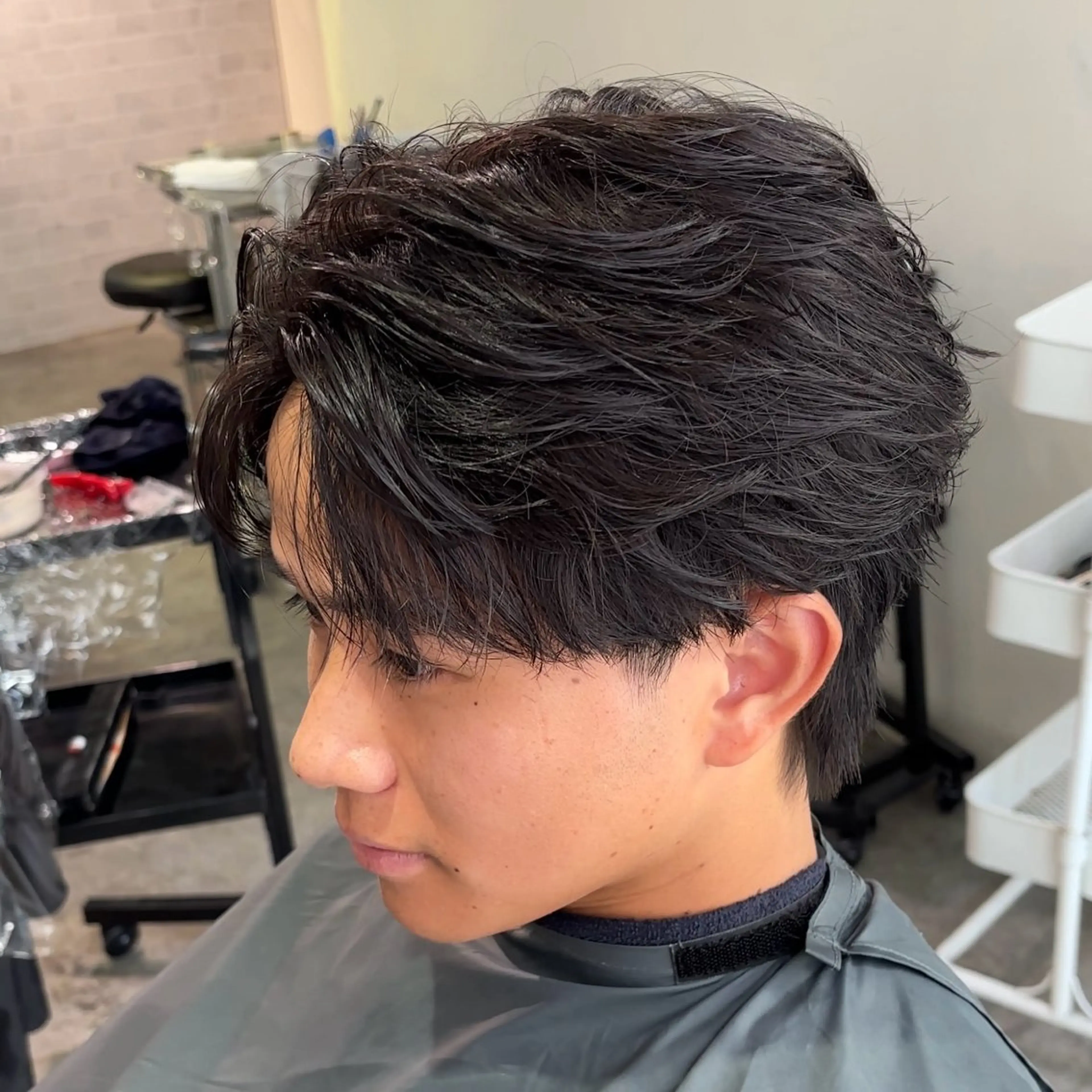 【メンズ限定】メンズカット+フェザーパーマの写真