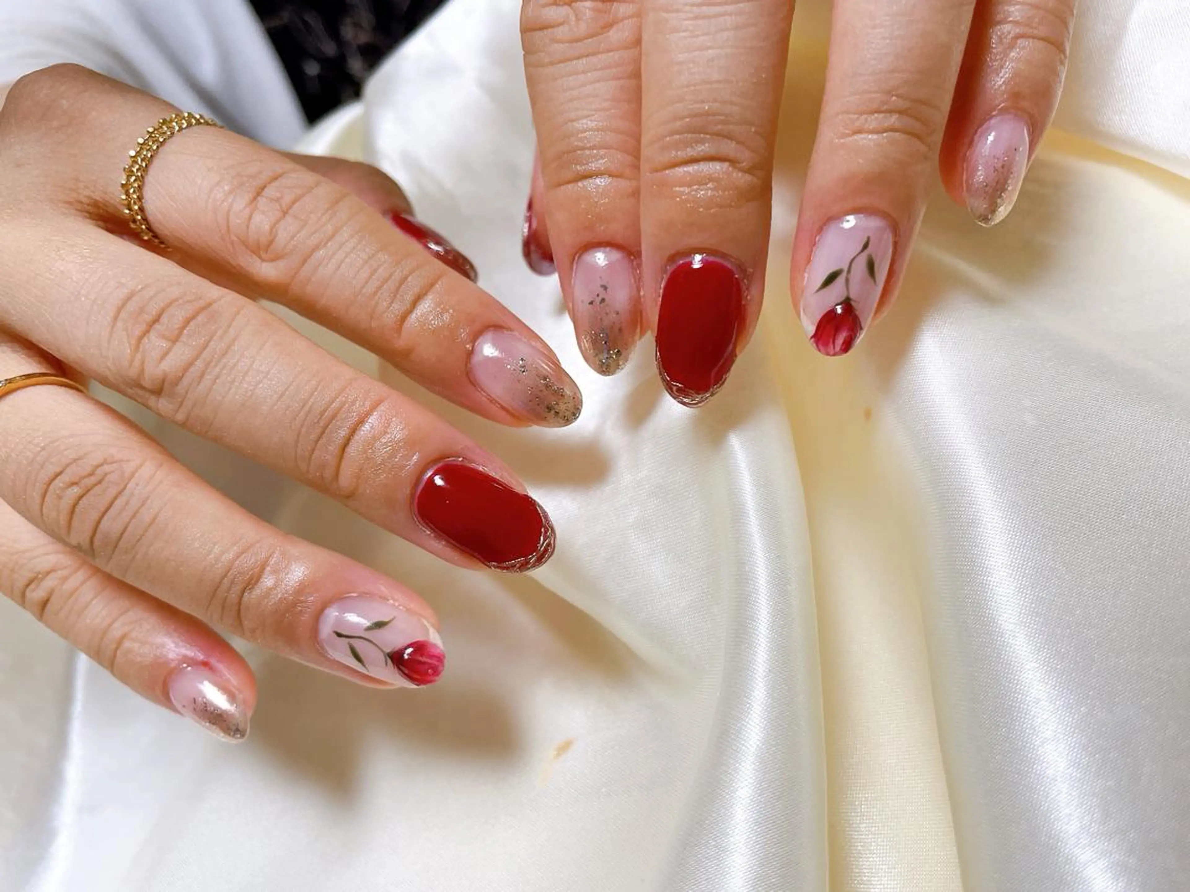 ネイル フラワーネイル kiki nail 二子玉川のネイルデザイン