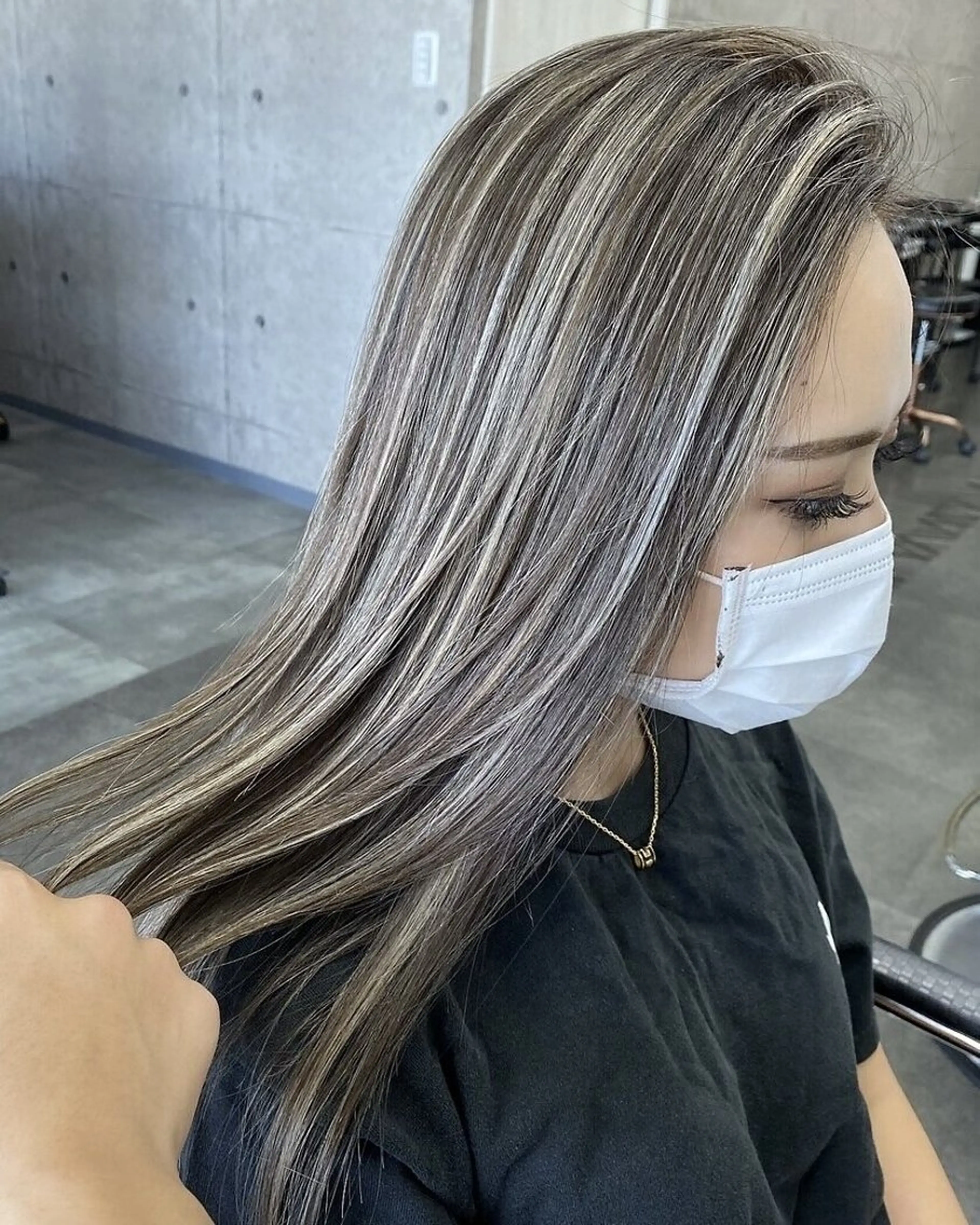 ロング Una並木坂　透明感カラー&髪質改善&韓国ヘア所属・モテ髪美容師♡ ひなたのヘアスタイル