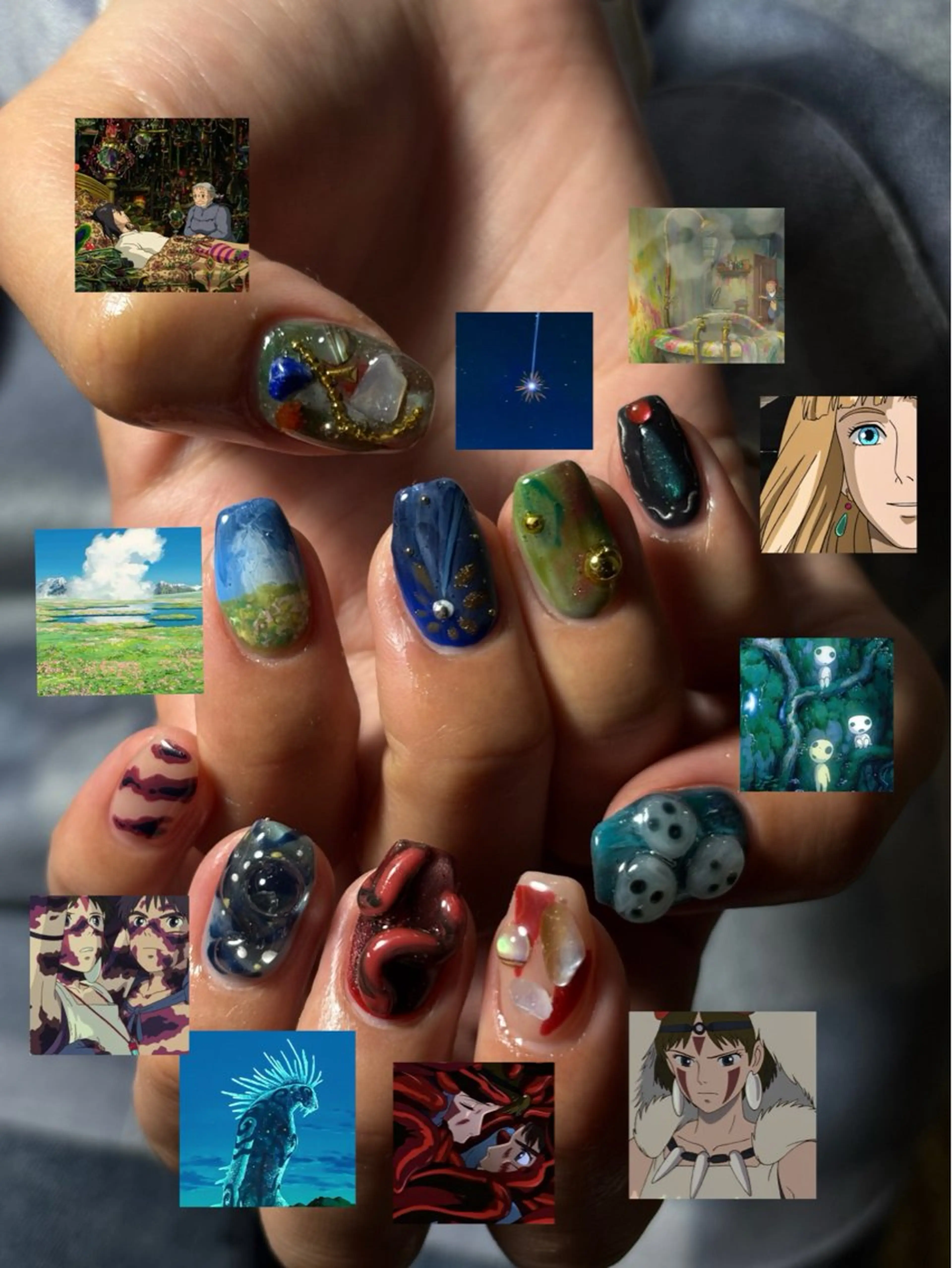 ネイル アートネイル 持ち込み ハンドネイル nuu  栄所属・早川 里奈のネイルデザイン