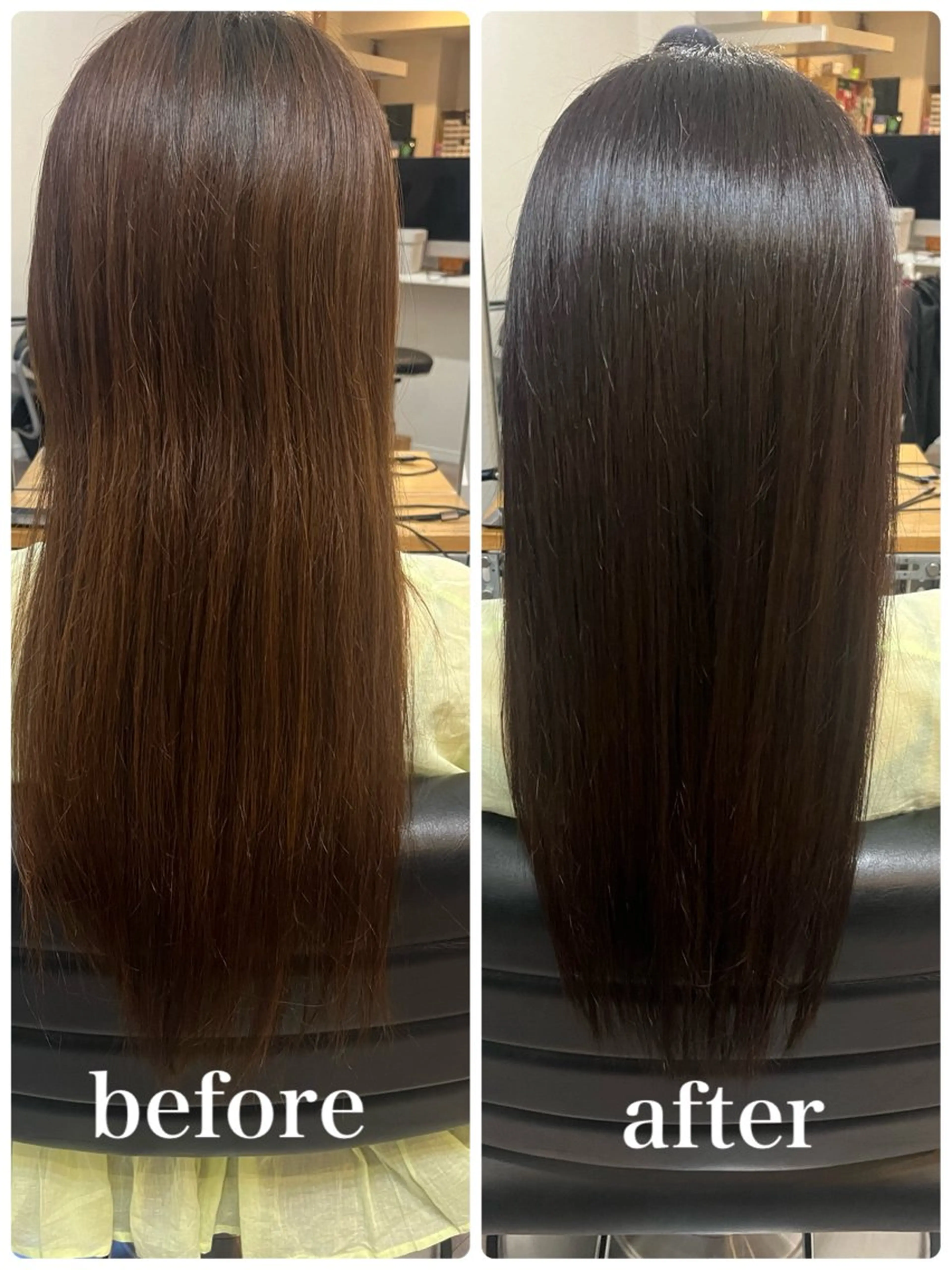 ロング カット ヘアカラー トリートメント OFF YUYAのヘアスタイル