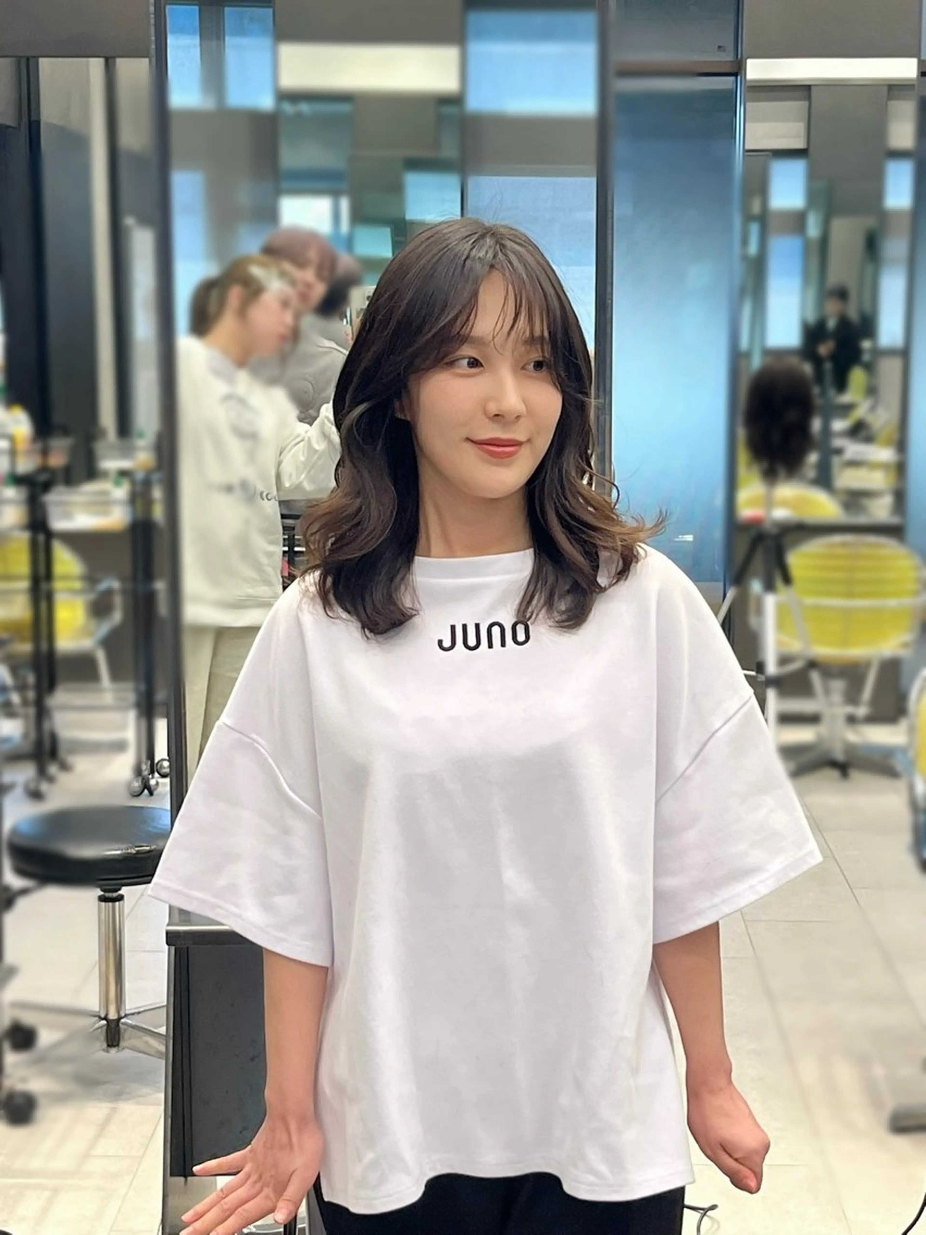 セミロング カラー 韓国風ヘア レイヤーカット カット ヘアカラー トリートメント 韓国ボブ☆メンズ カットYUTOのヘアスタイル