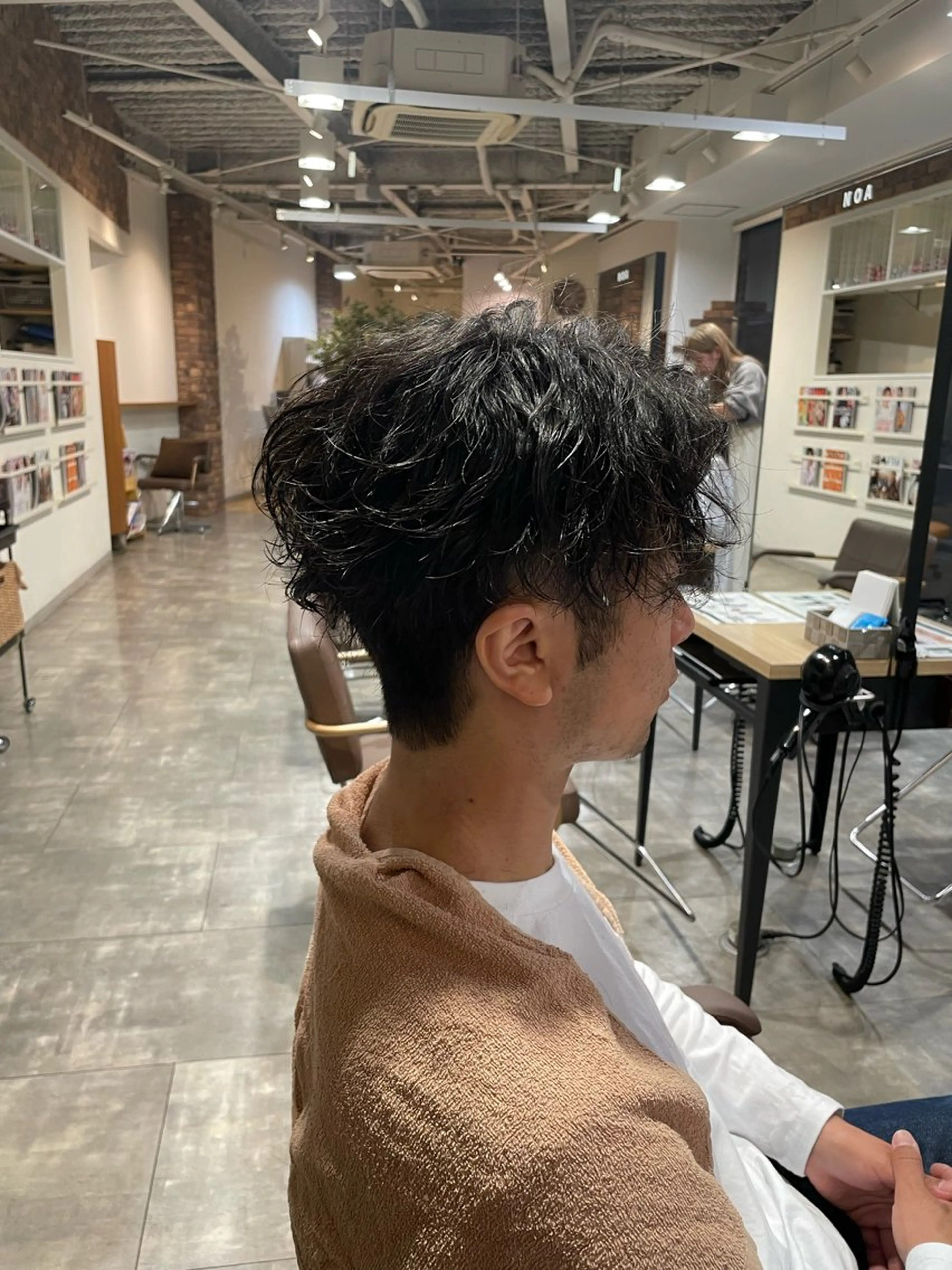 ショート パーマ ツイストスパイラルパーマ スパイラルパーマ 髪質改善/レイヤー /ボブ/中村莞太朗のヘアスタイル