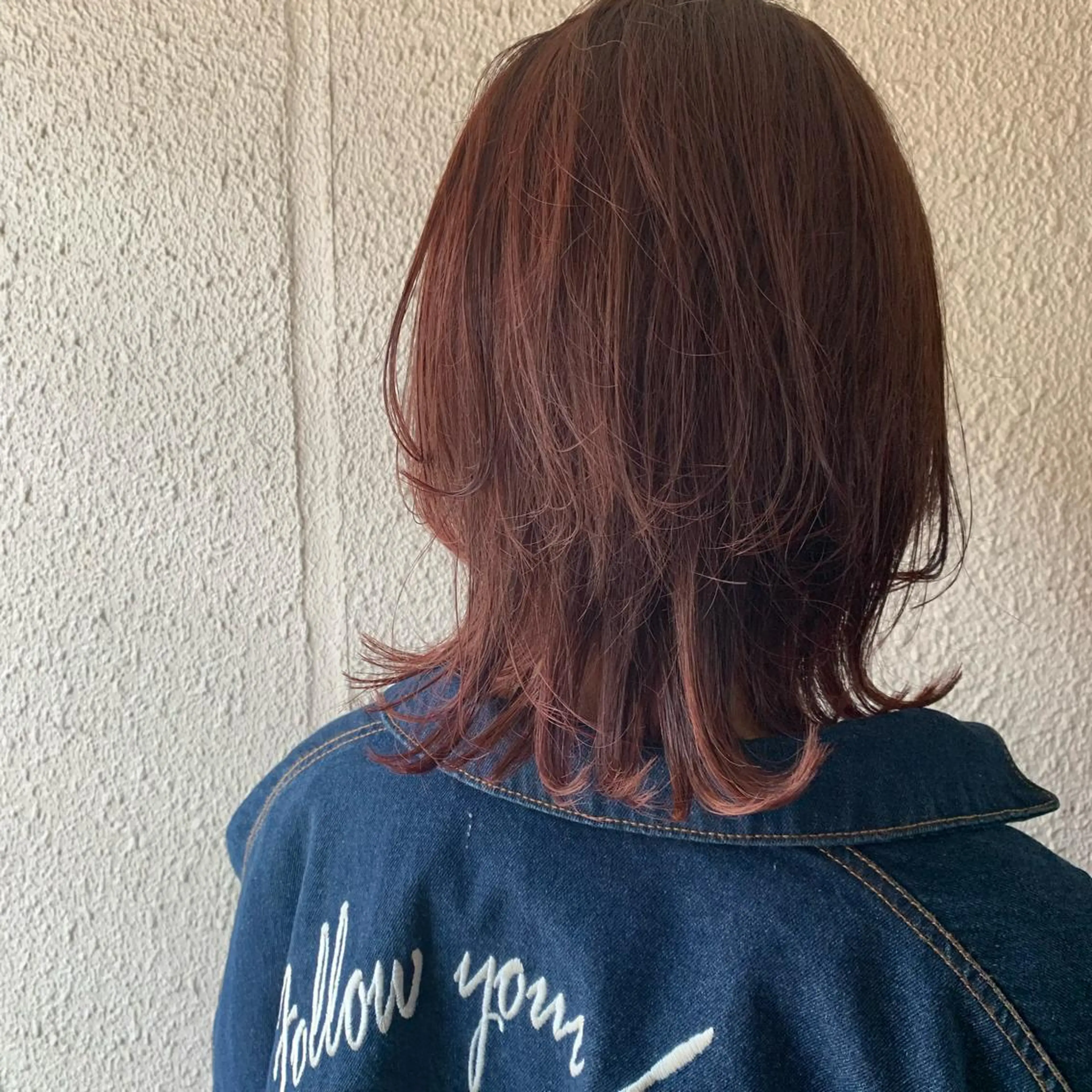 ミディアム カラー ウルフカット カット ヘアカラー chouette/ 根本優希のヘアスタイル