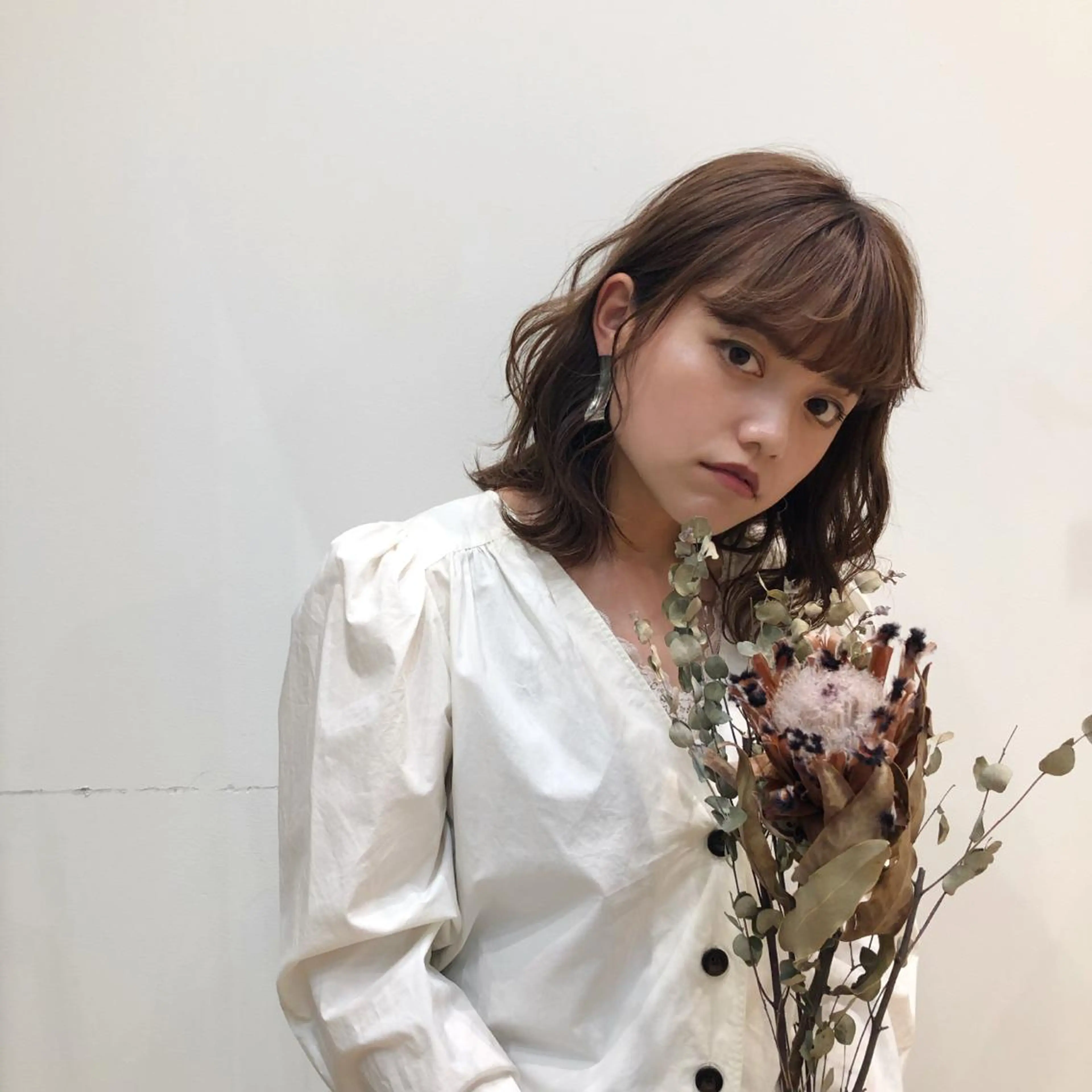 ミディアム 【韓国風くびれヘア】 joule小木曽輝のヘアスタイル