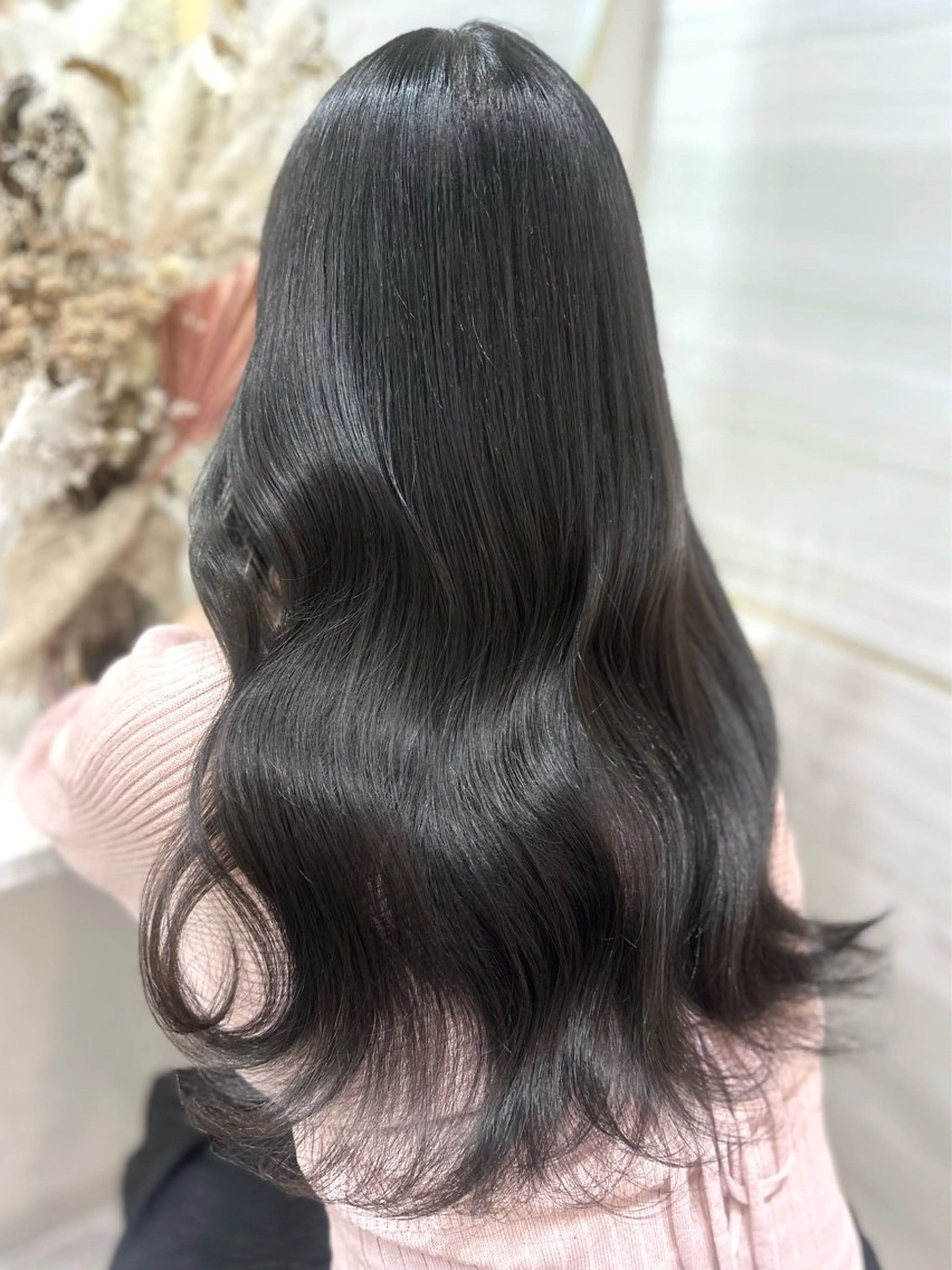 ロング カラー ベージュカラー ブリーチ ケアブリーチ ミルクティーベージュ ピンクカラー ヘアカラー トリートメント 🦋高瀬寛菜🦋 韓国/ブリーチのヘアスタイル