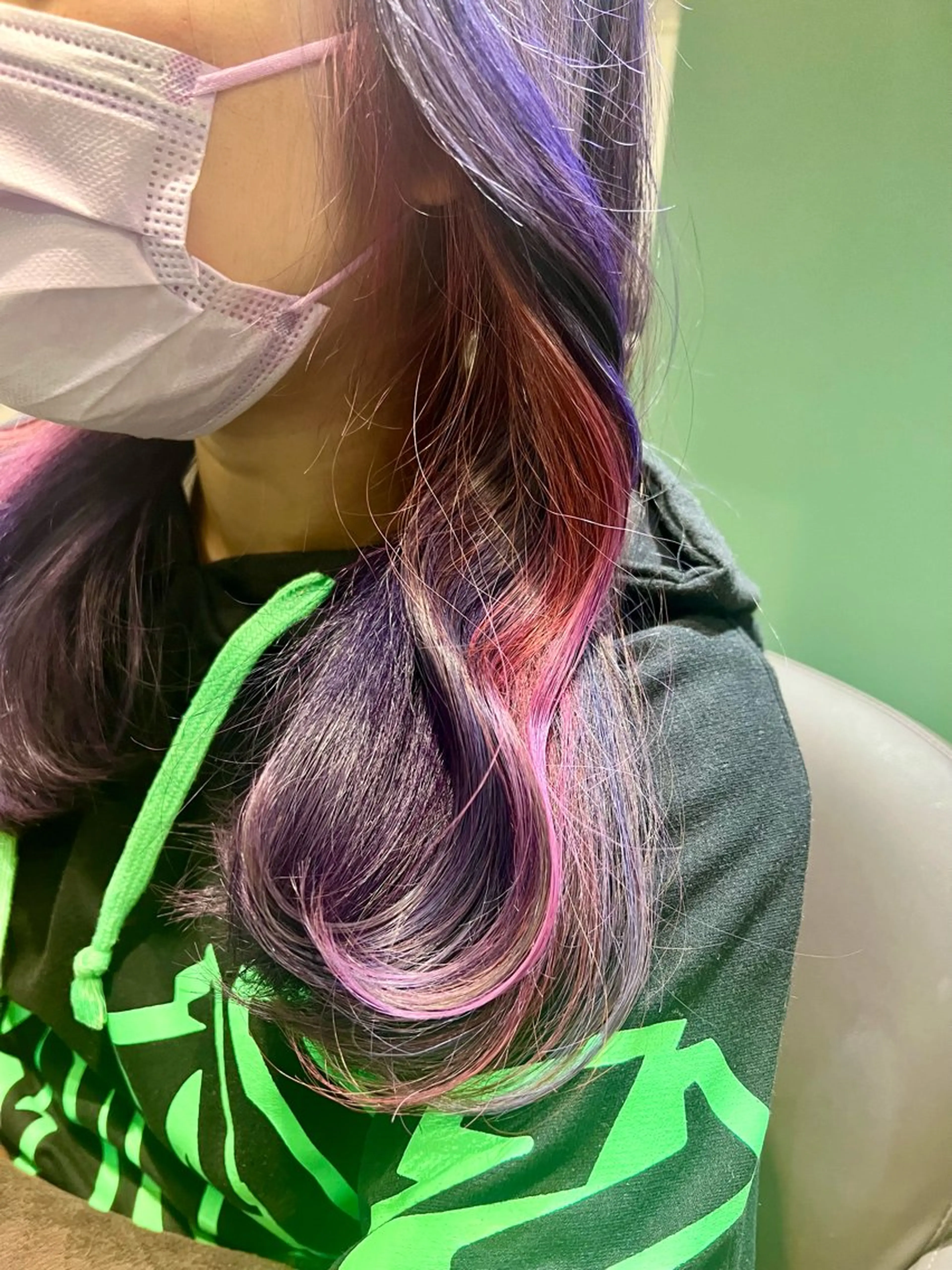 セミロング カラー ブリーチ ヘアカラー トリートメント ヘッドスパ カラースペシャリスト しょう🧑🏼‍🎨のヘアスタイル