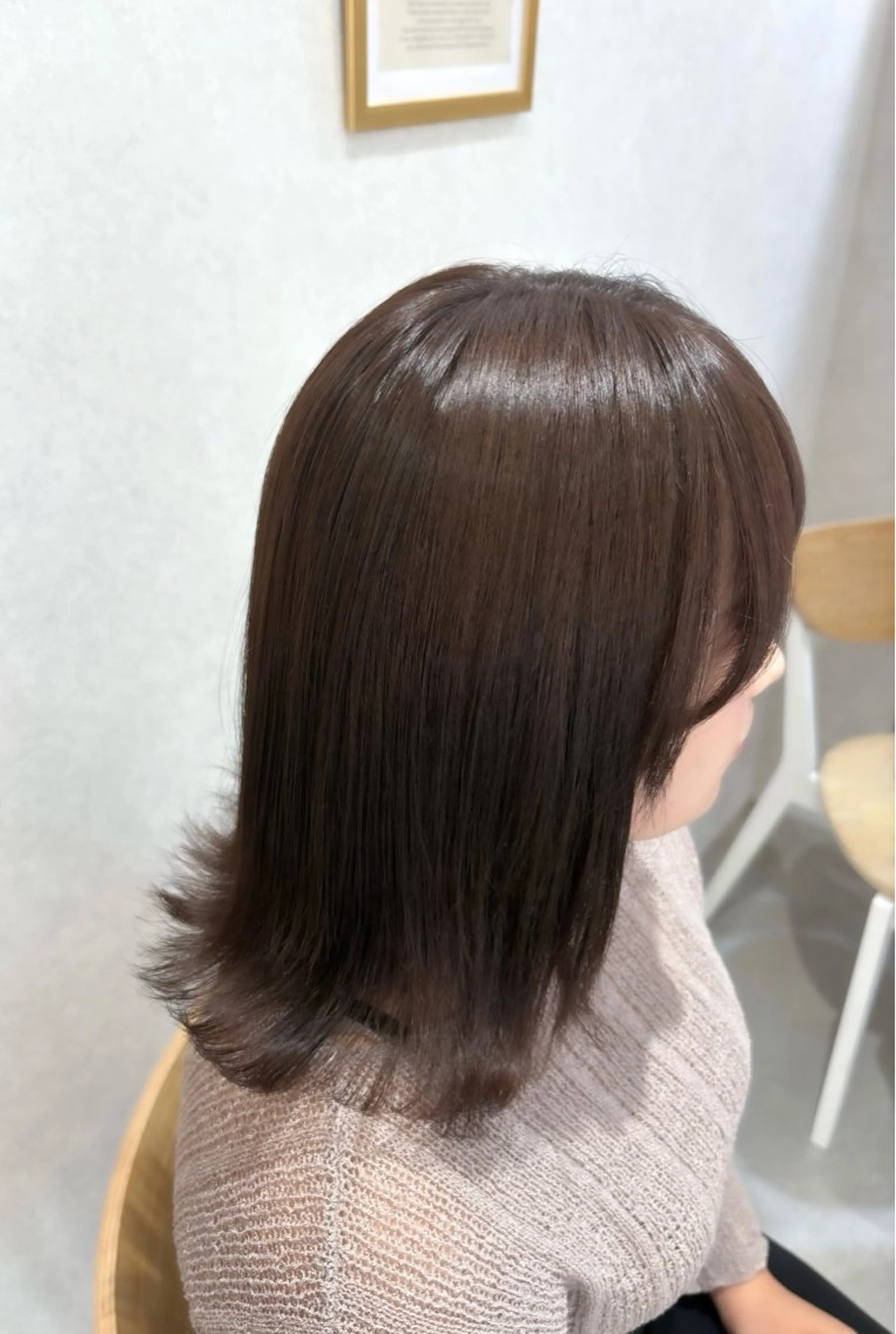 ミディアム カラー グレージュ カット ヘアカラー トリートメント ブラウンカラー 🫧tomoka🫧のヘアスタイル