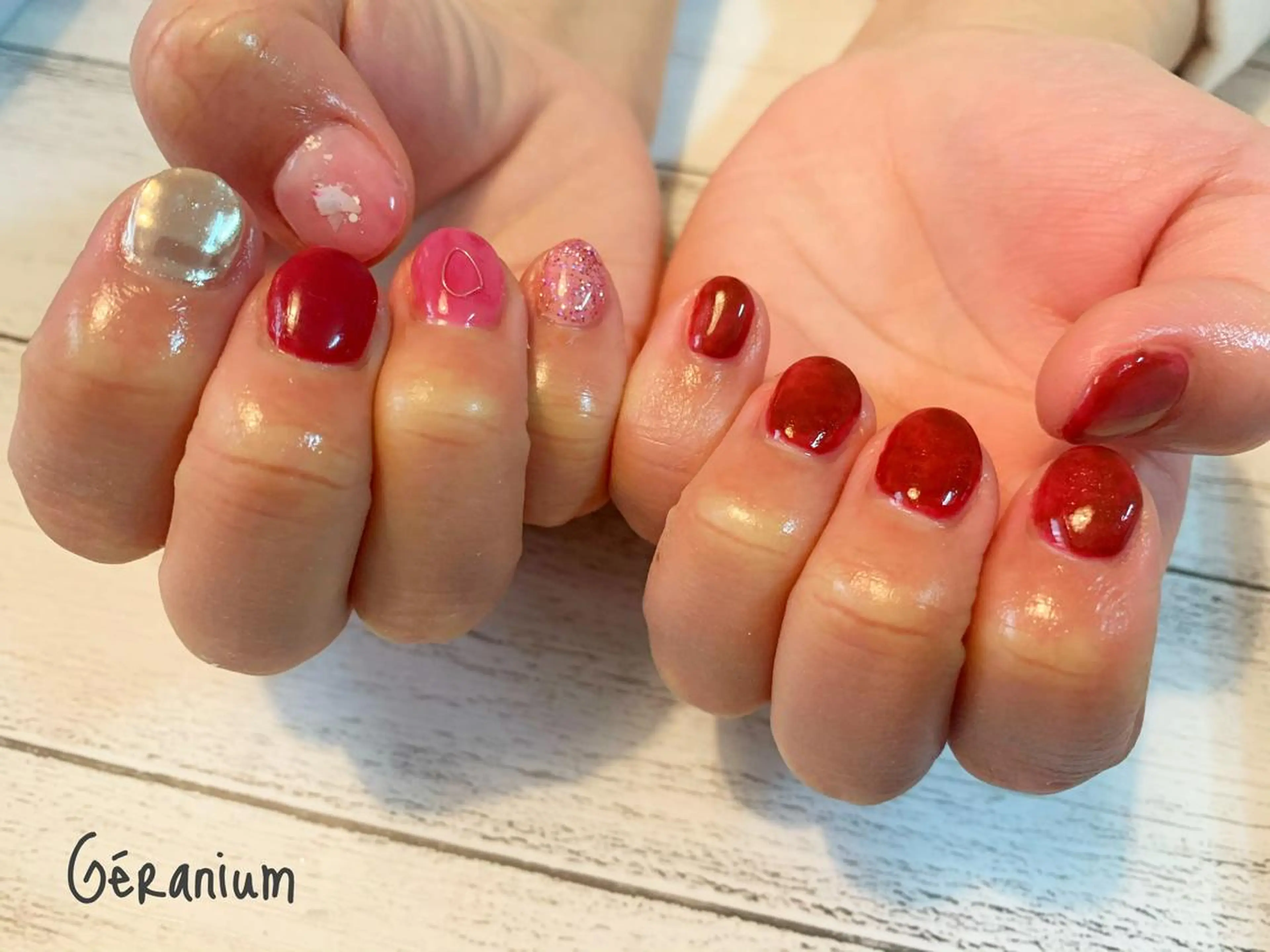 ネイル ハンドネイル GéRanium Harukaのネイルデザイン