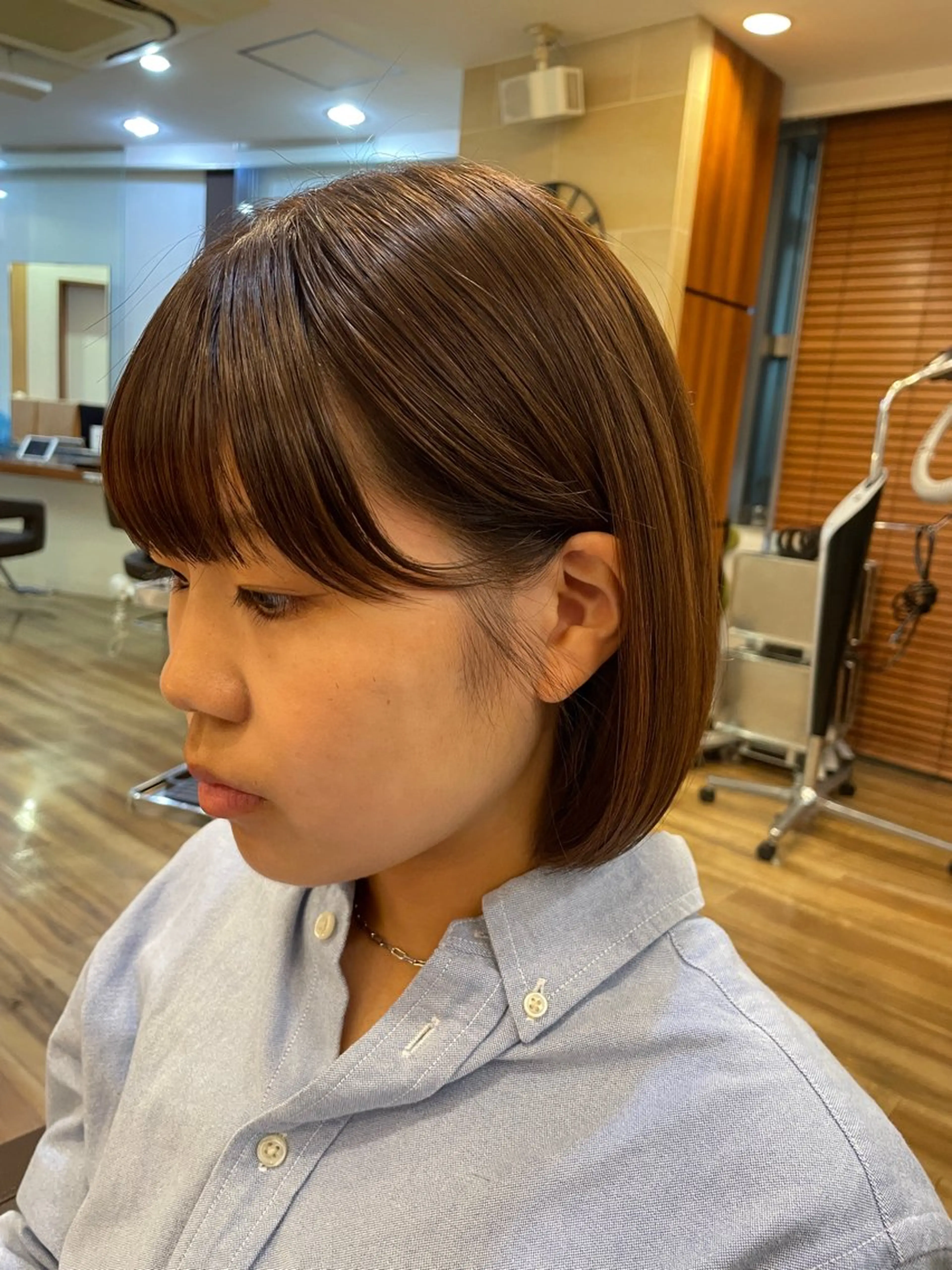 ショート HONOKA 縮毛矯正/艶カラーのヘアスタイル