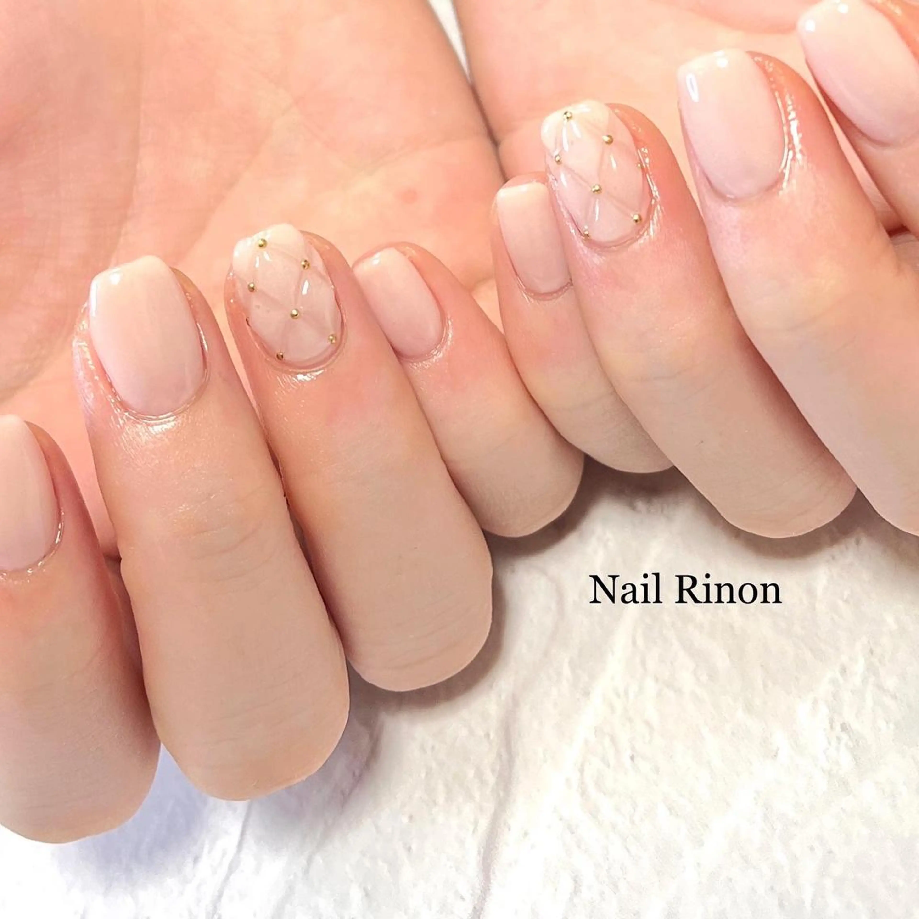 ネイル オフィスネイル シンプルネイル ハンドネイル Nail Rinonのネイルデザイン
