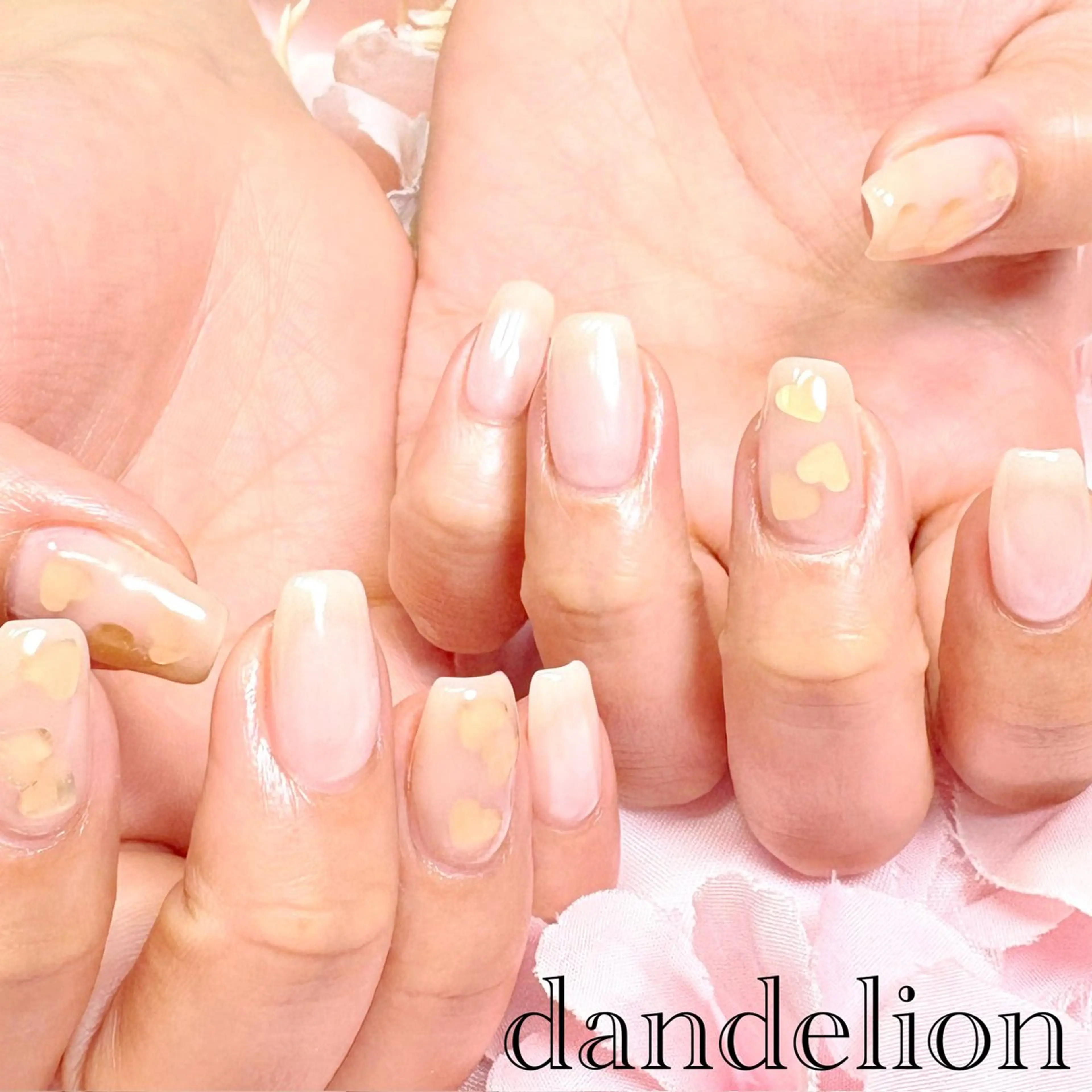ネイル ハンドネイル ハンドケア dandelion ダンデライオンのネイルデザイン