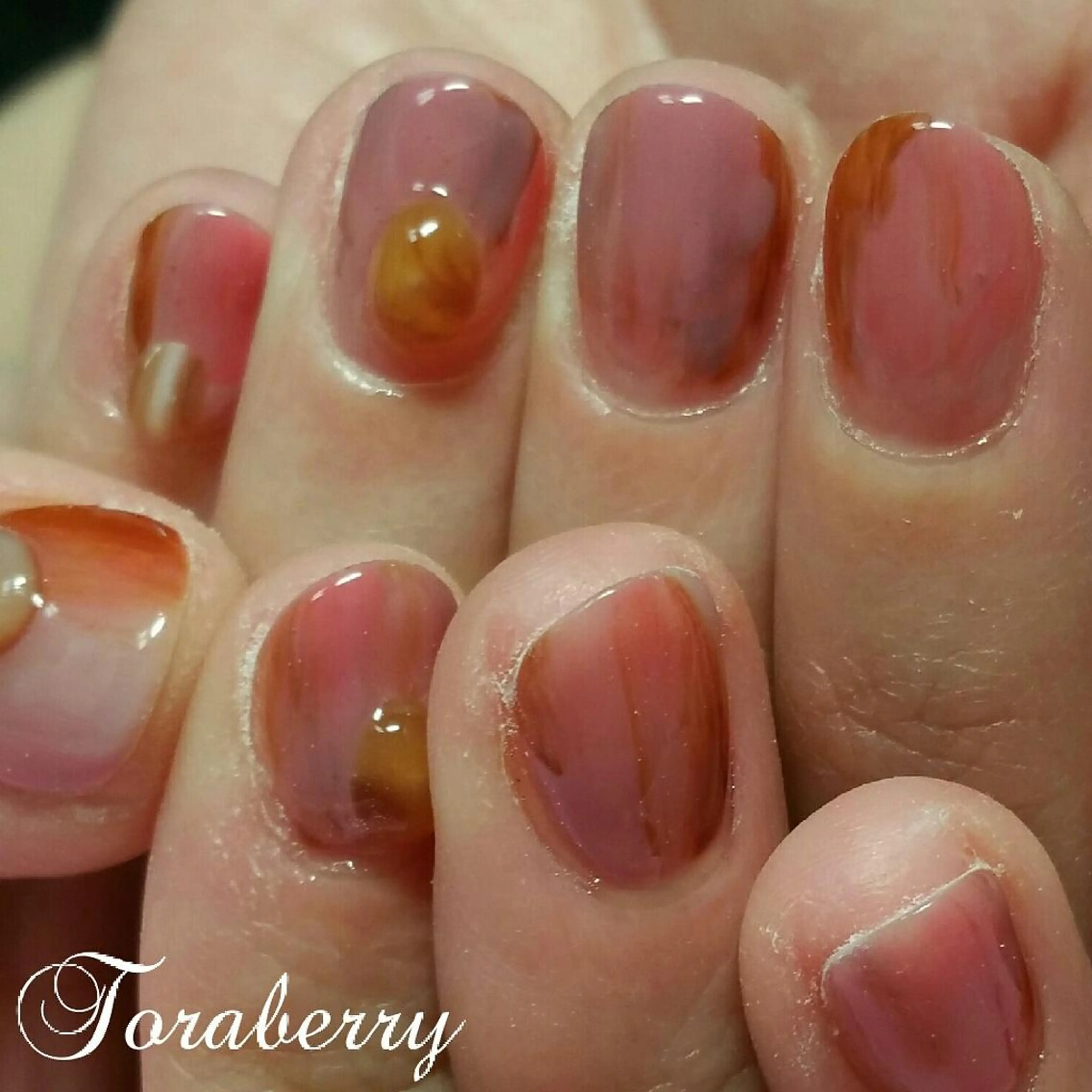 ネイル 持ち込み ニュアンスネイル ネイリスト なつみのネイルデザイン