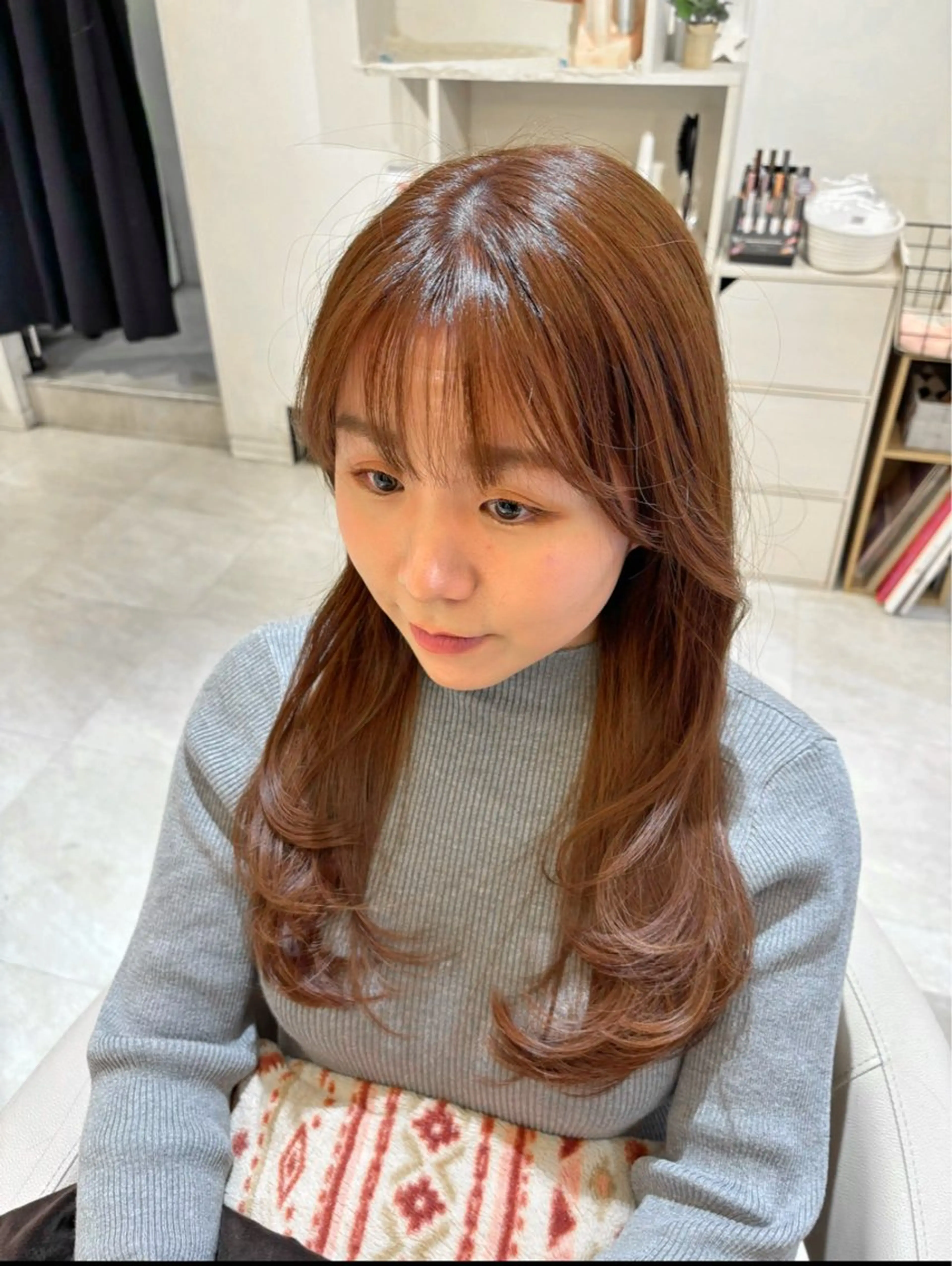 ロング カラー 韓国風ヘア レイヤーカット 🌼韓国ヘア🌼 田中義也のヘアスタイル