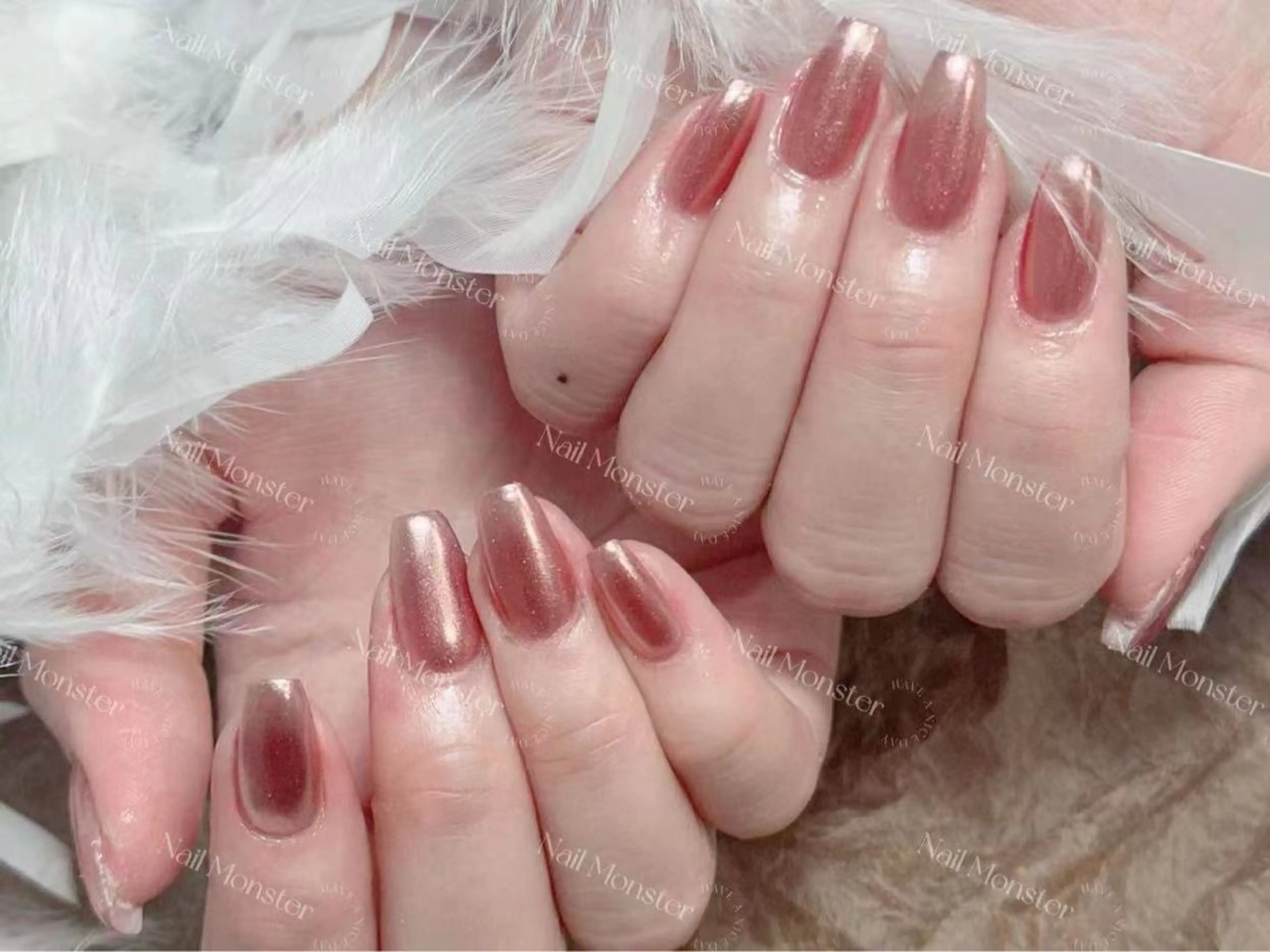 【11月オフ全て無料中】🌸ソフトジェルオフ無料❤✨スカルプ長さ出しミラー/オーロラの写真