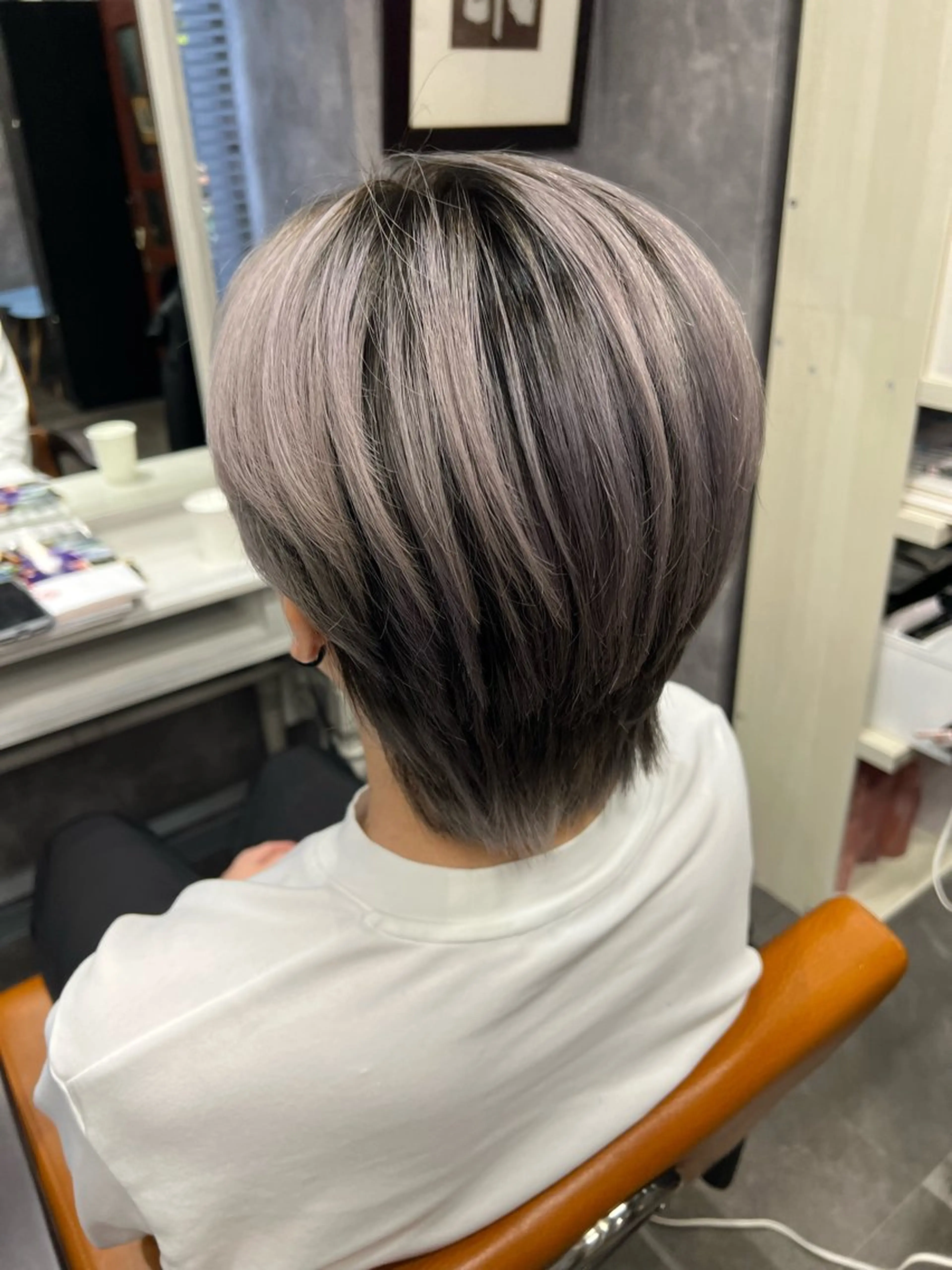 メンズカット+ケアブリーチダブルカラー+TRの写真