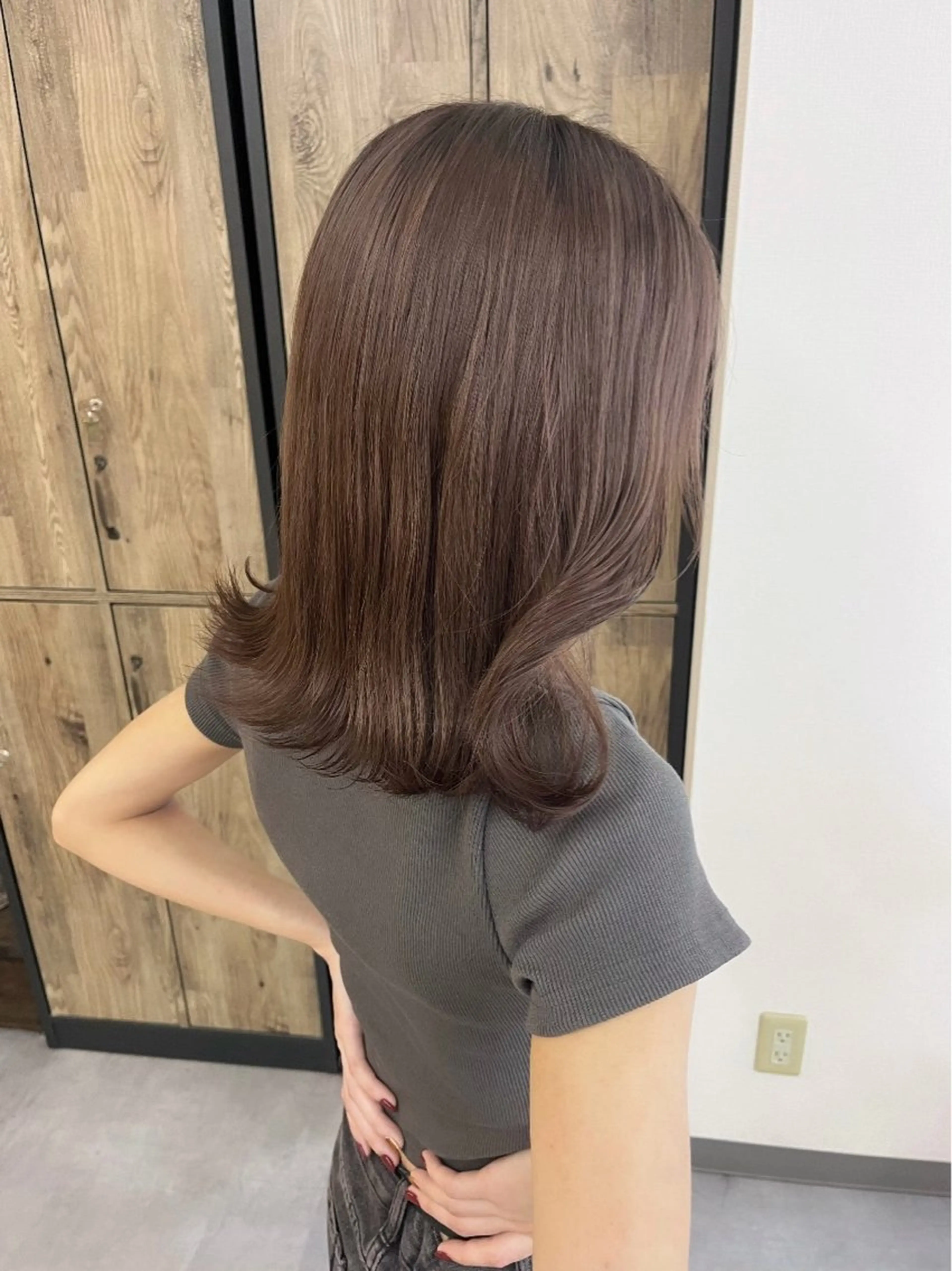 セミロング カット ヘアカラー トリートメント 当日予約◎ risaのヘアスタイル