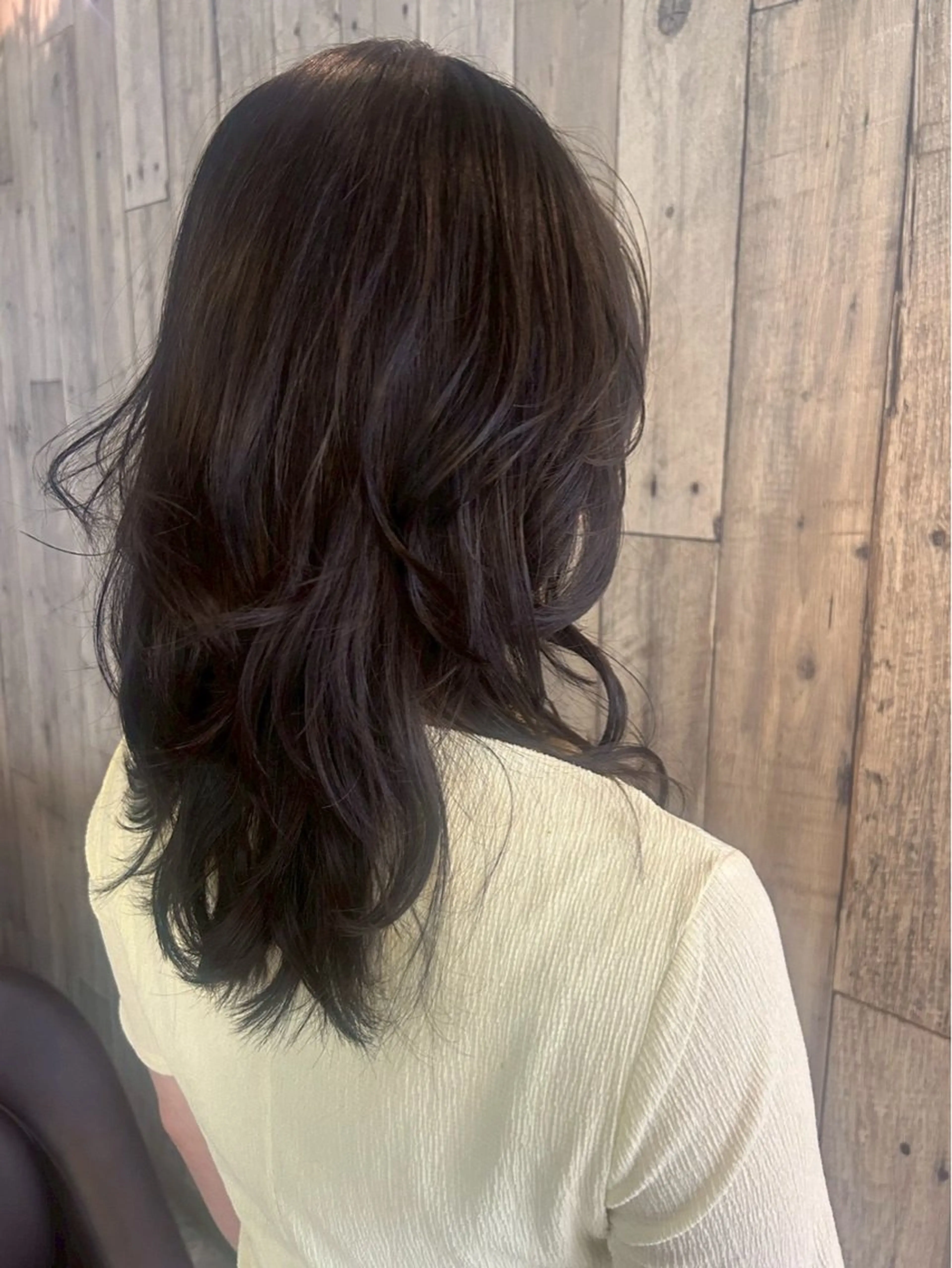 ロング カット パーマ 林 美里のヘアスタイル