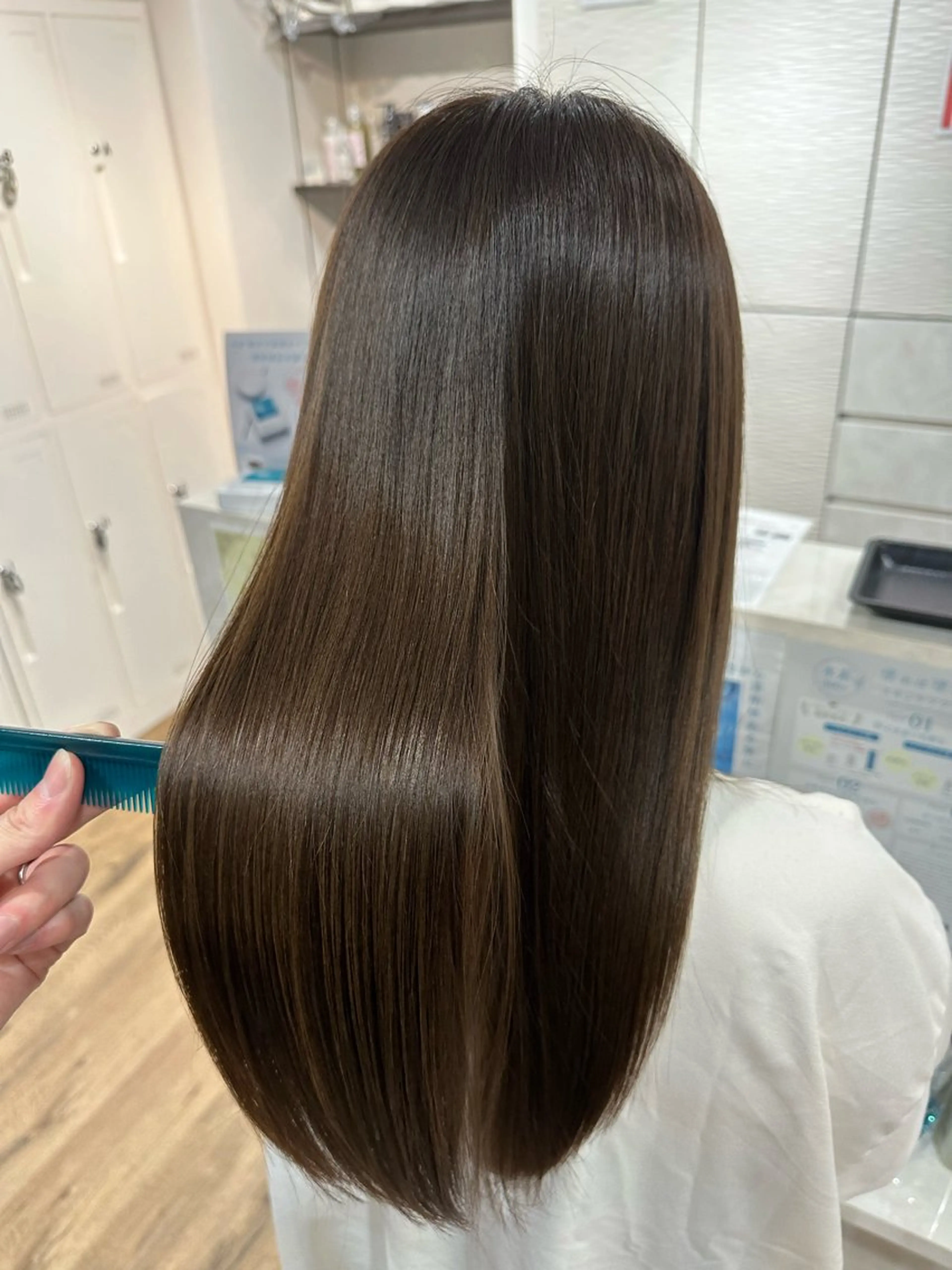 ロング カット 縮毛矯正 トリートメント 山中 大輝のヘアスタイル