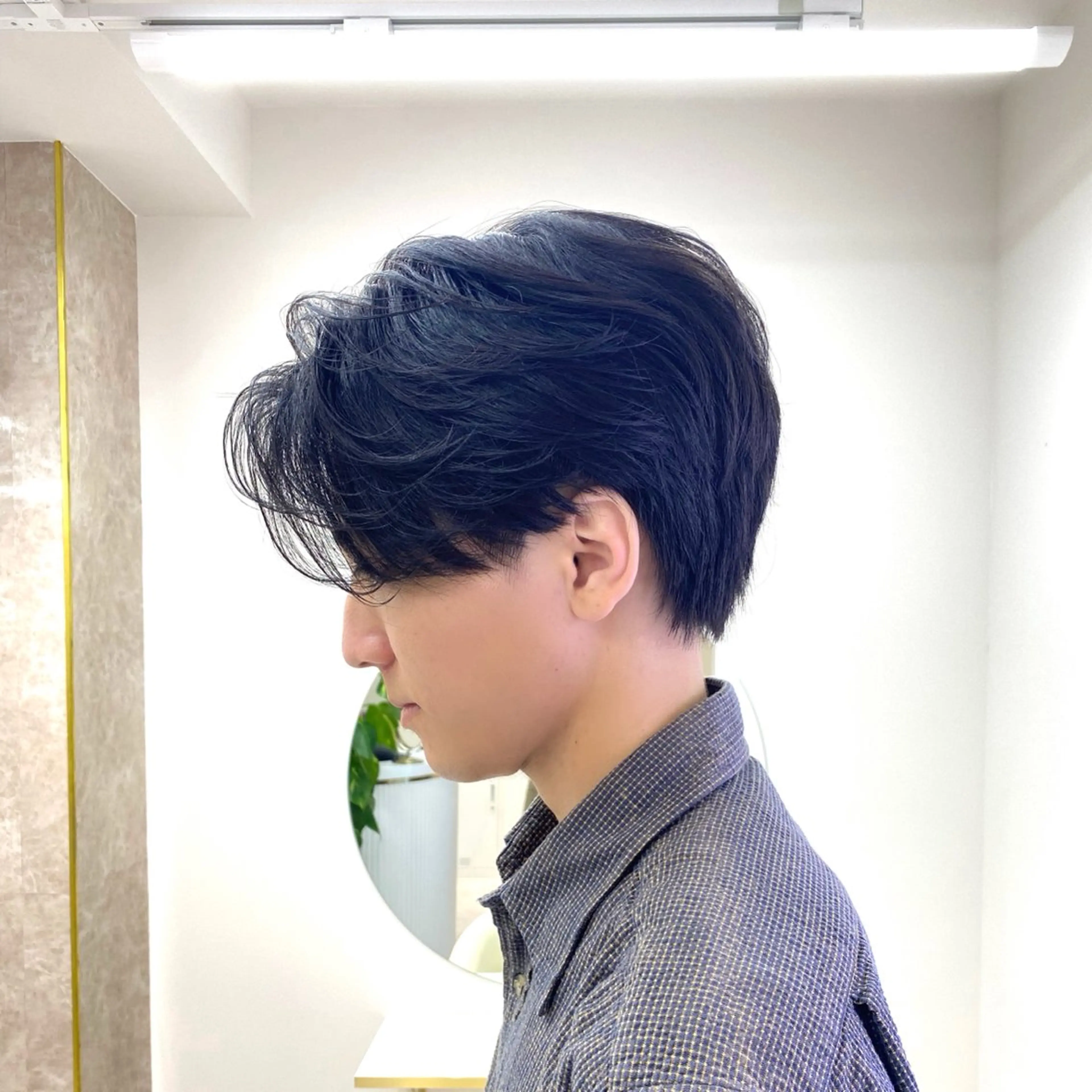 ショート メンズ センターパート カット ヘアセット 太我/フェザーパーマ /ニュアンスパーマのヘアスタイル