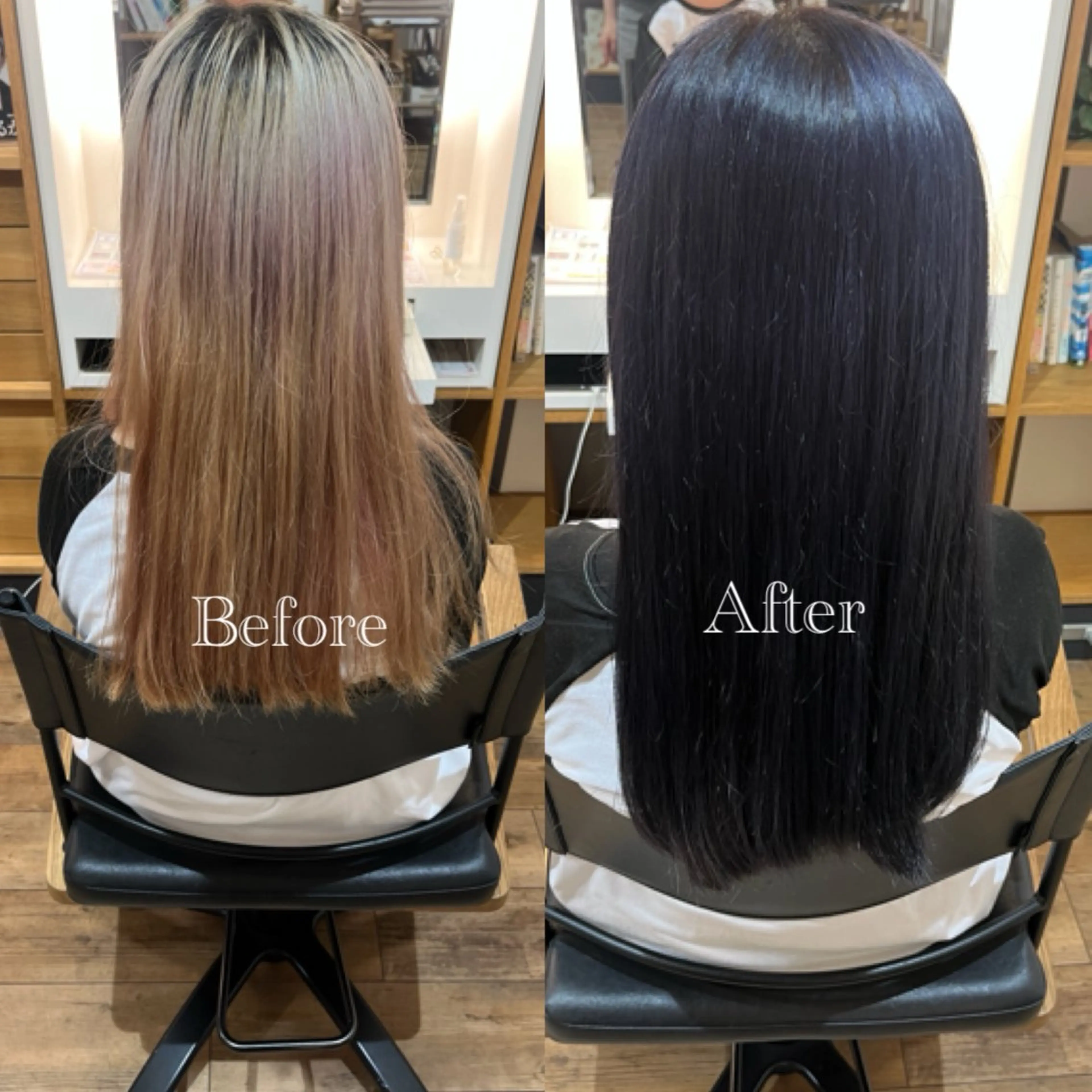 ロング カラー ブリーチ ヘアカラー AFLOAT pd+ KOBE Smart Salon所属・カラー/ストレート 🕊‎佐藤友奈‎🤍のヘアスタイル