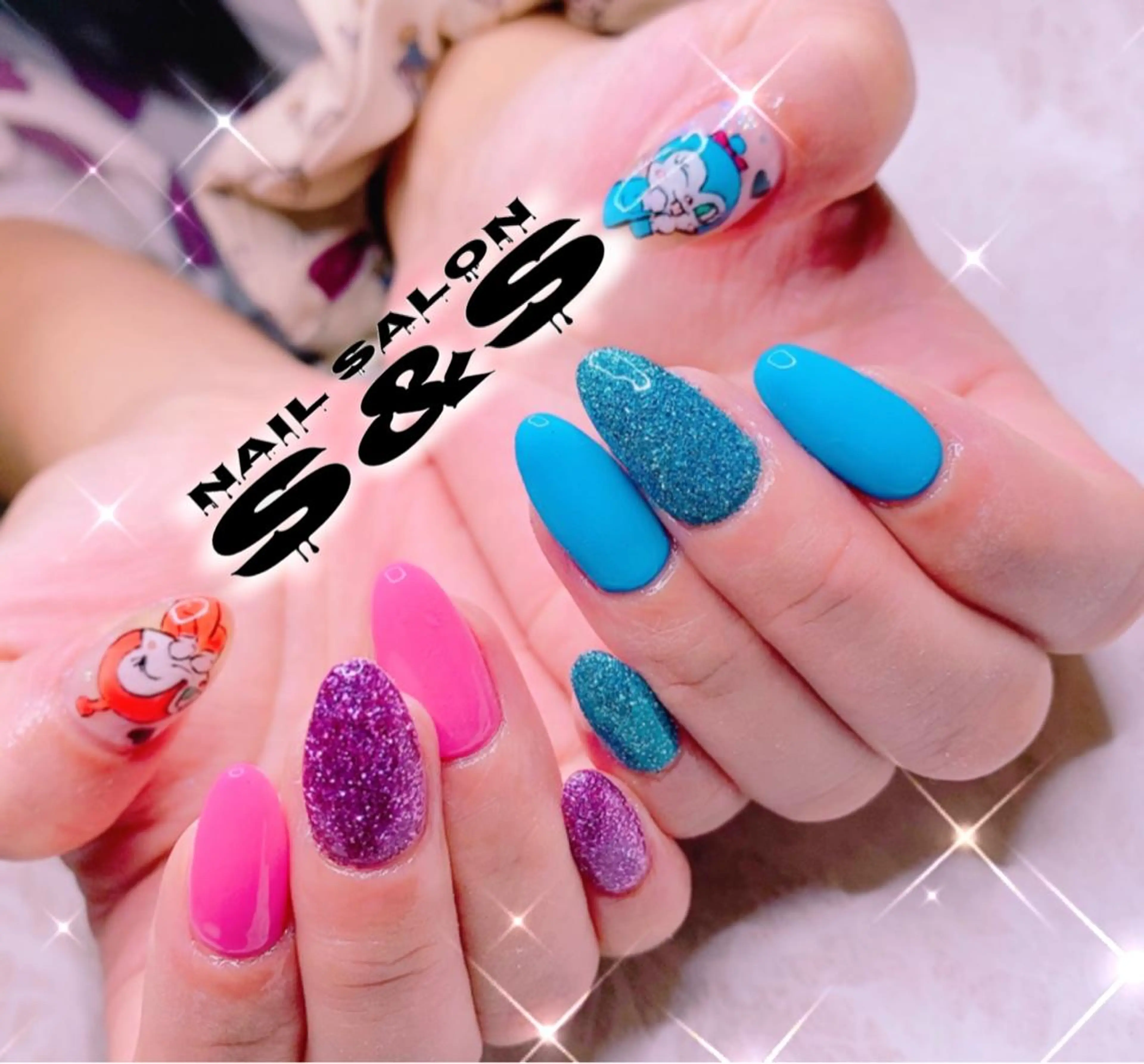 ネイル 長さ出し メンズネイル 持ち込み スカルプネイル S&S 村田小百合のネイルデザイン