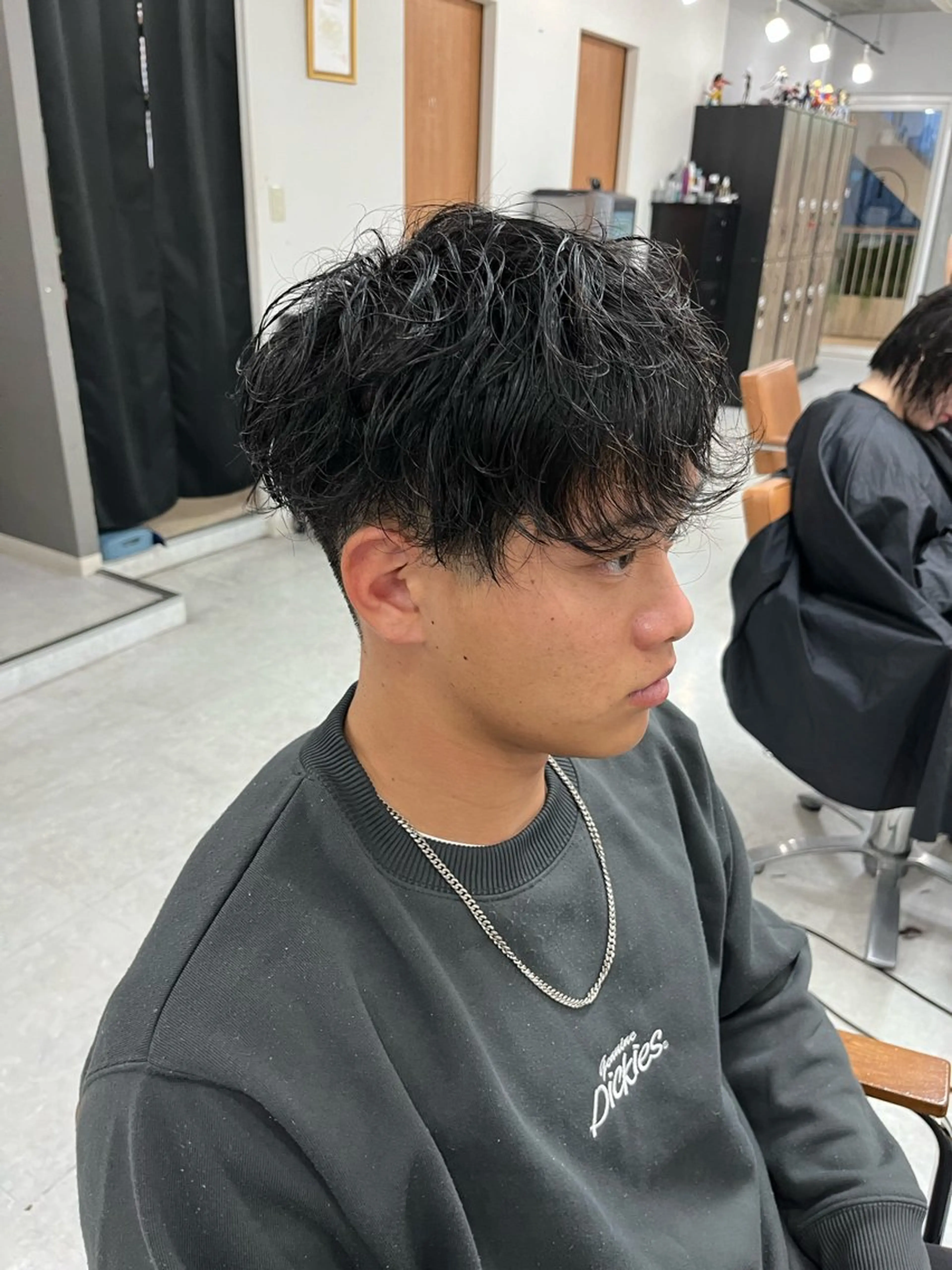 ショート パーマ メンズ メンズパーマ 波巻きパーマ カット ヘアカラー パーマ トリートメント エクステ ヘッドスパ メンズ特化/パーマ /フェード/洋輔のヘアスタイル