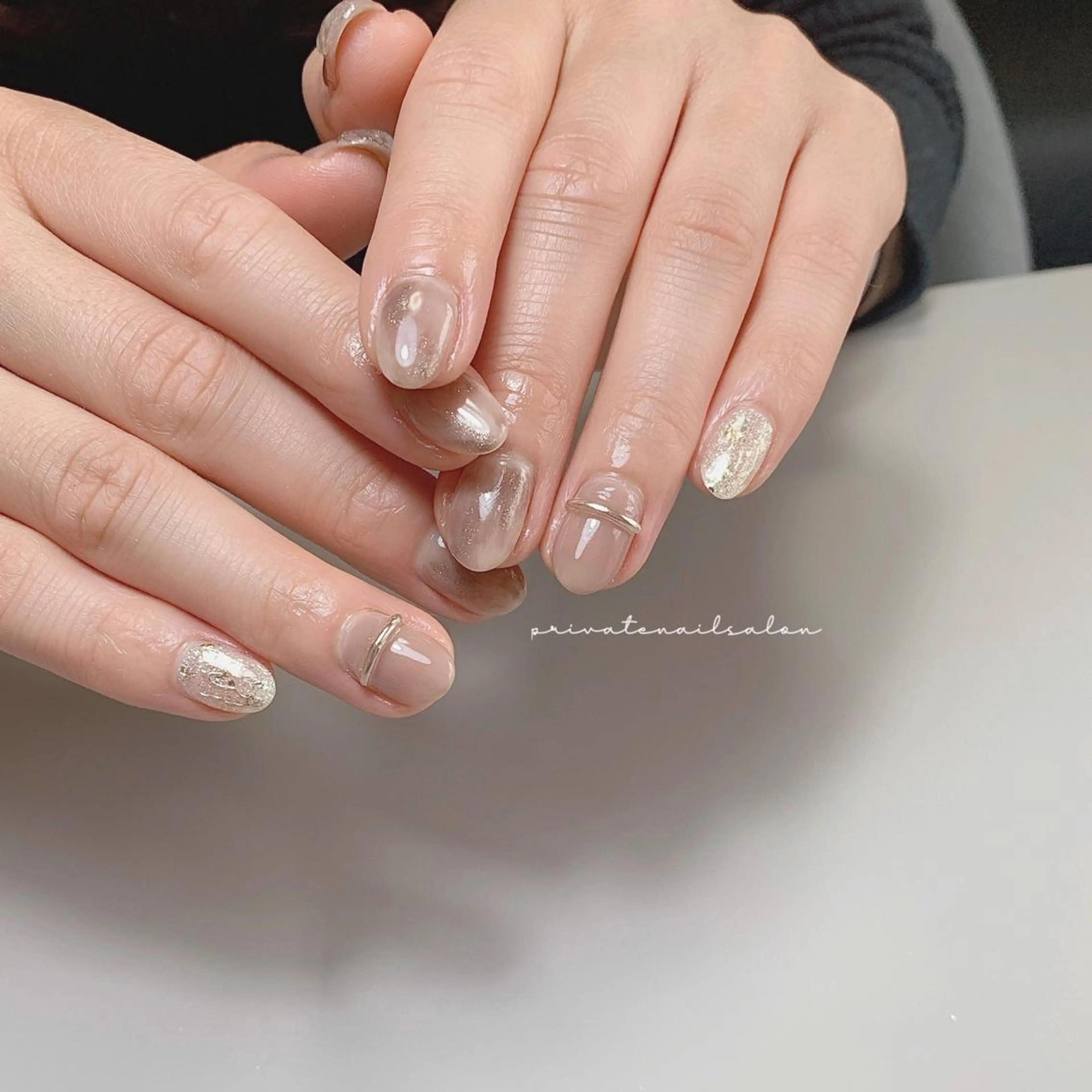 ネイル ニュアンスネイル ハンドネイル Liebe nailのネイルデザイン