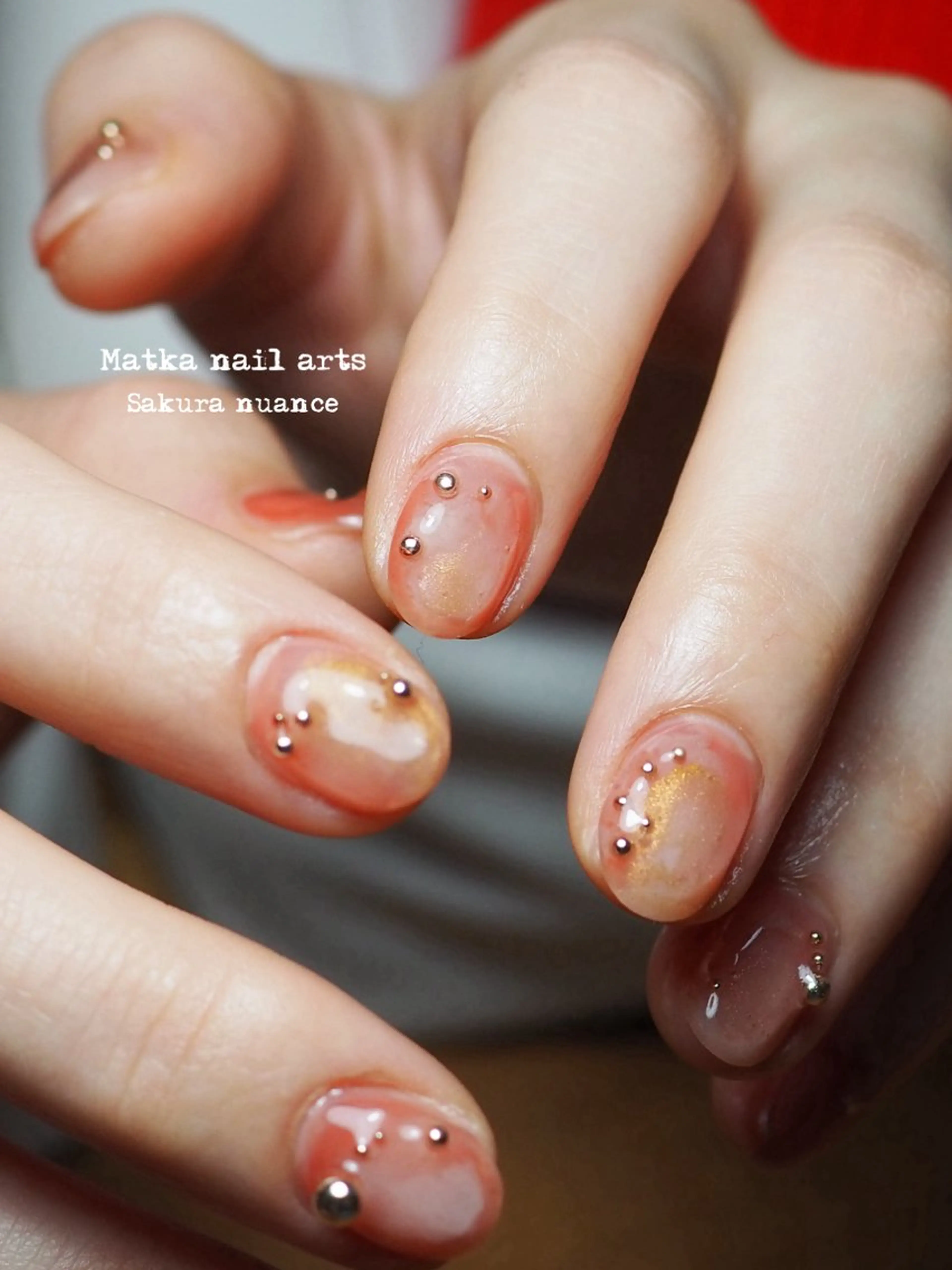 ネイル 桜ネイル 入学式 ニュアンスネイル ネイルとタロット/ ユウのその他イメージ