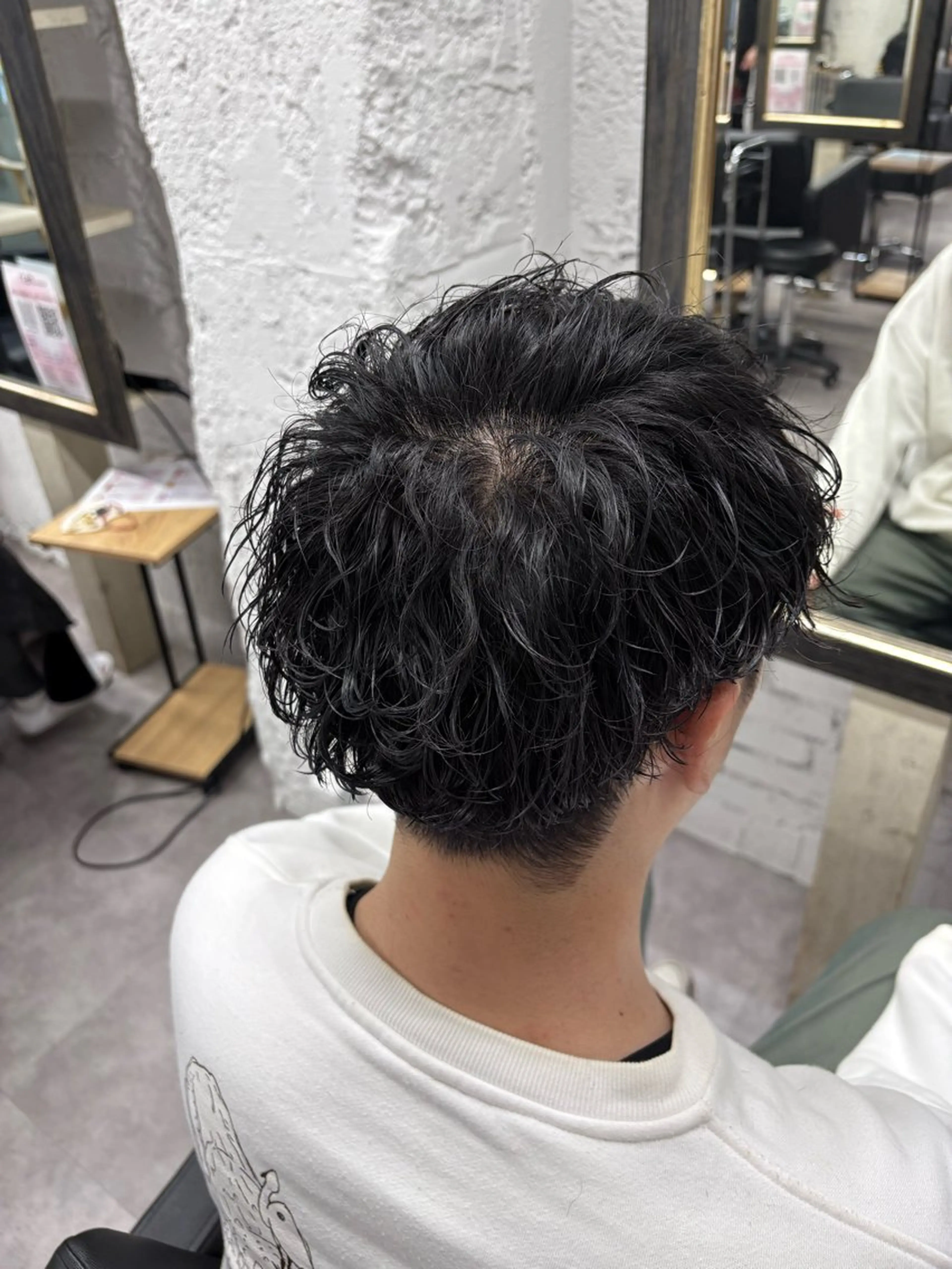 パーマ メンズ カット パーマ 笹江 瑞穂のヘアスタイル