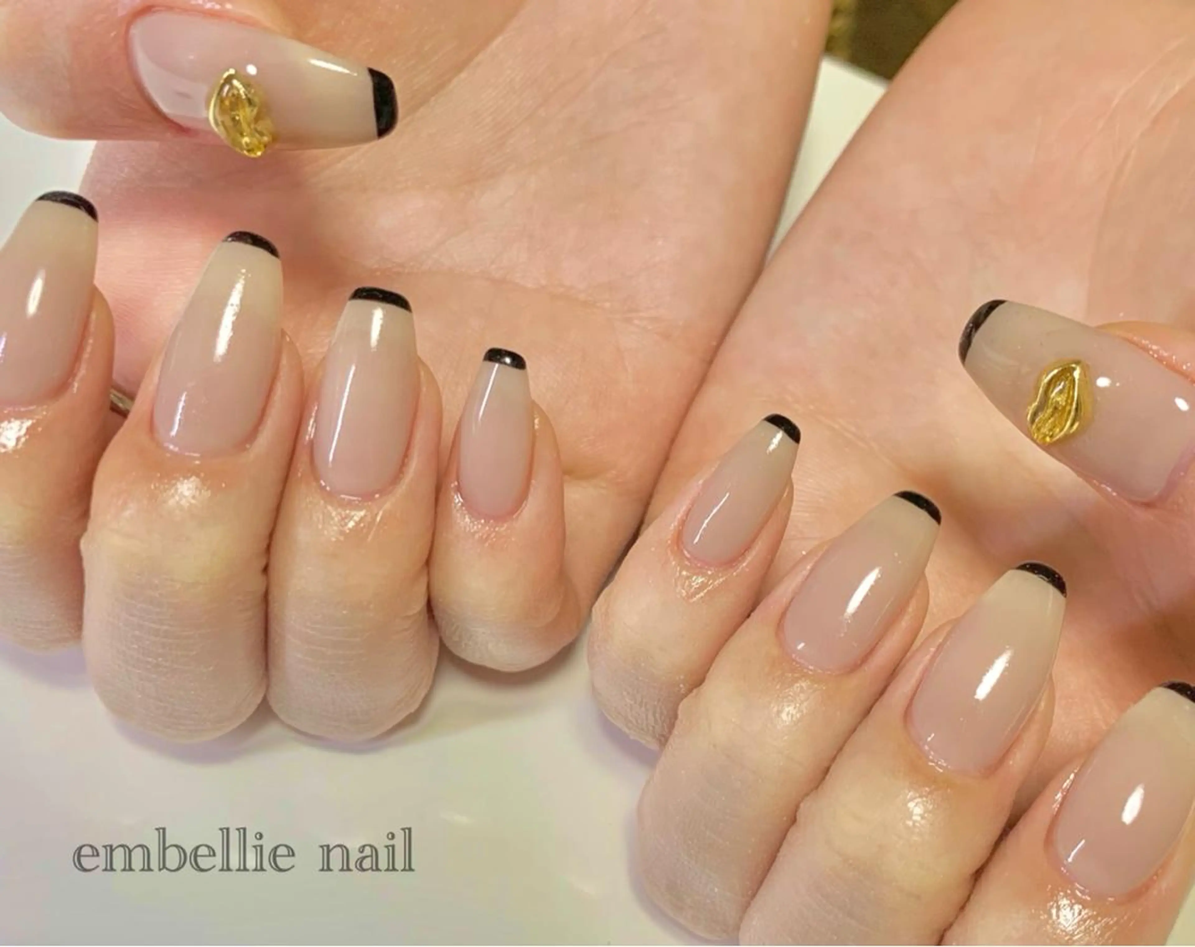 ネイル フレンチネイル ハンドネイル miyasaka erikoのネイルデザイン