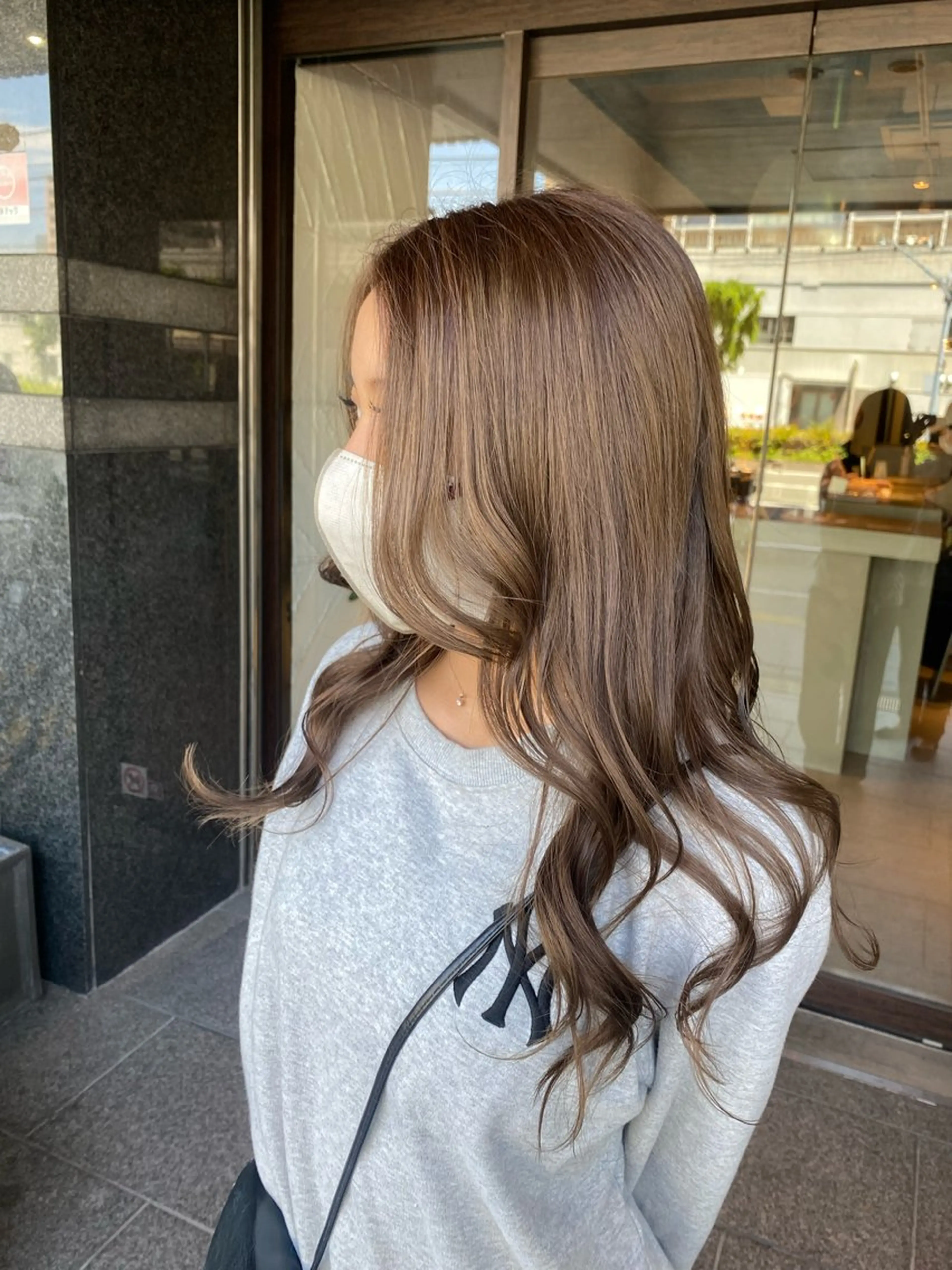 ロング ヘアカラー トリートメント ヘアセット 石川 雅のヘアスタイル