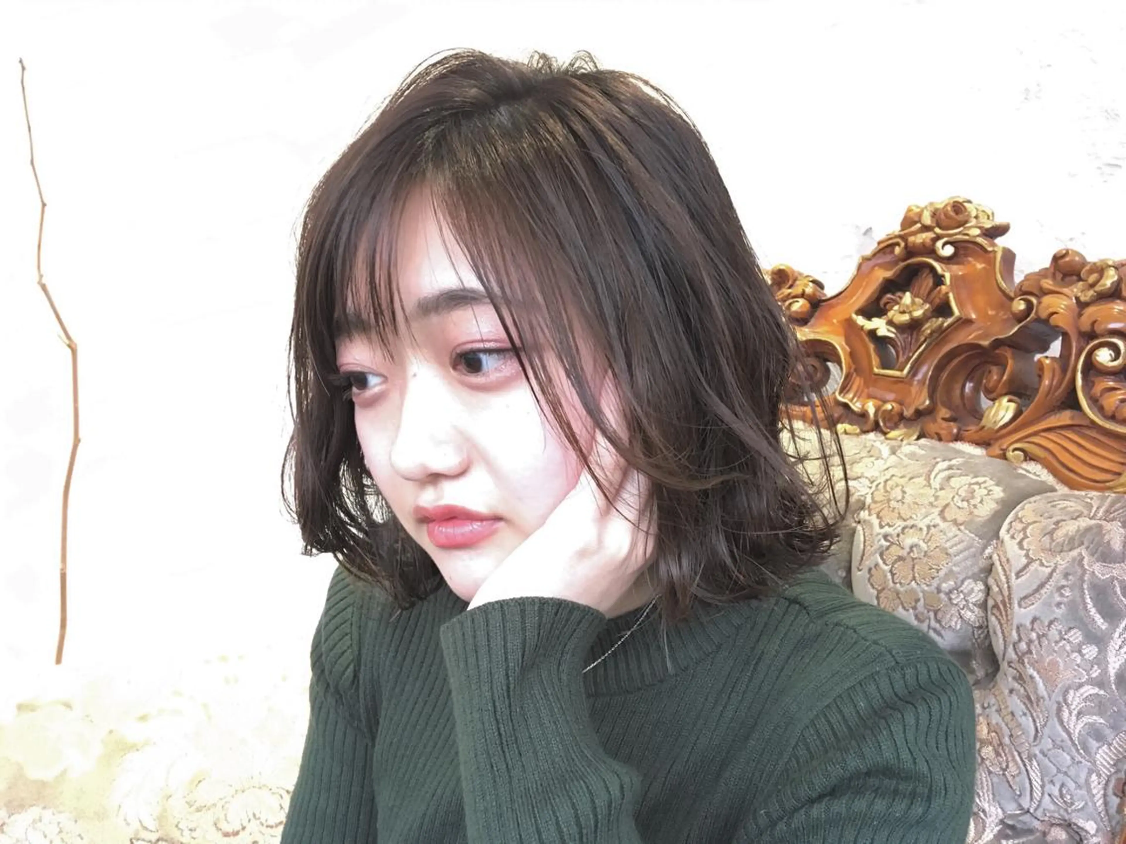 ショート カラー パーマ ヘアアレンジ アッシュ ベージュカラー エグチ アキラのヘアスタイル