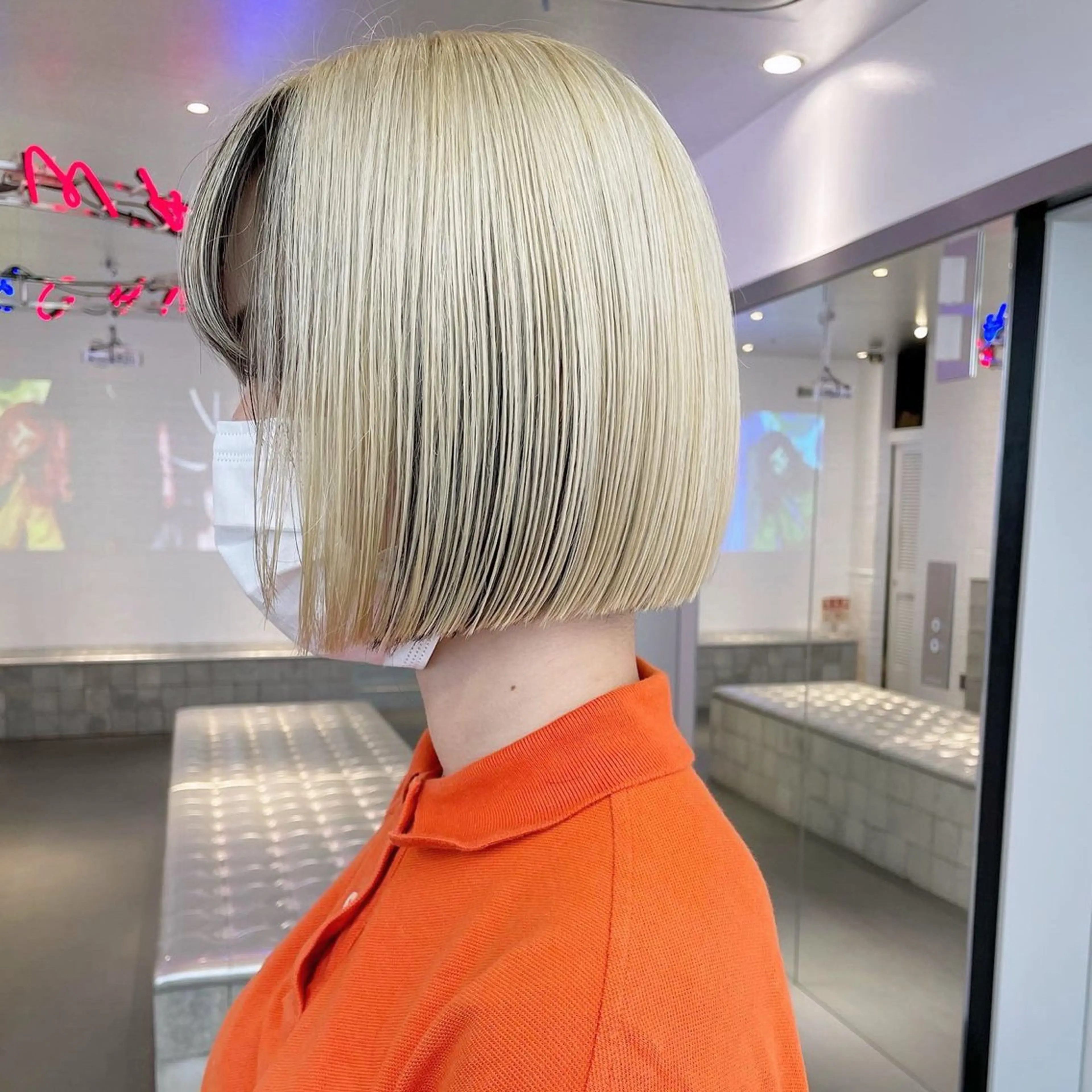 セミロング カラー カット ヘアカラー 🌈艶髪ベージュ🌈 ユウトのヘアスタイル