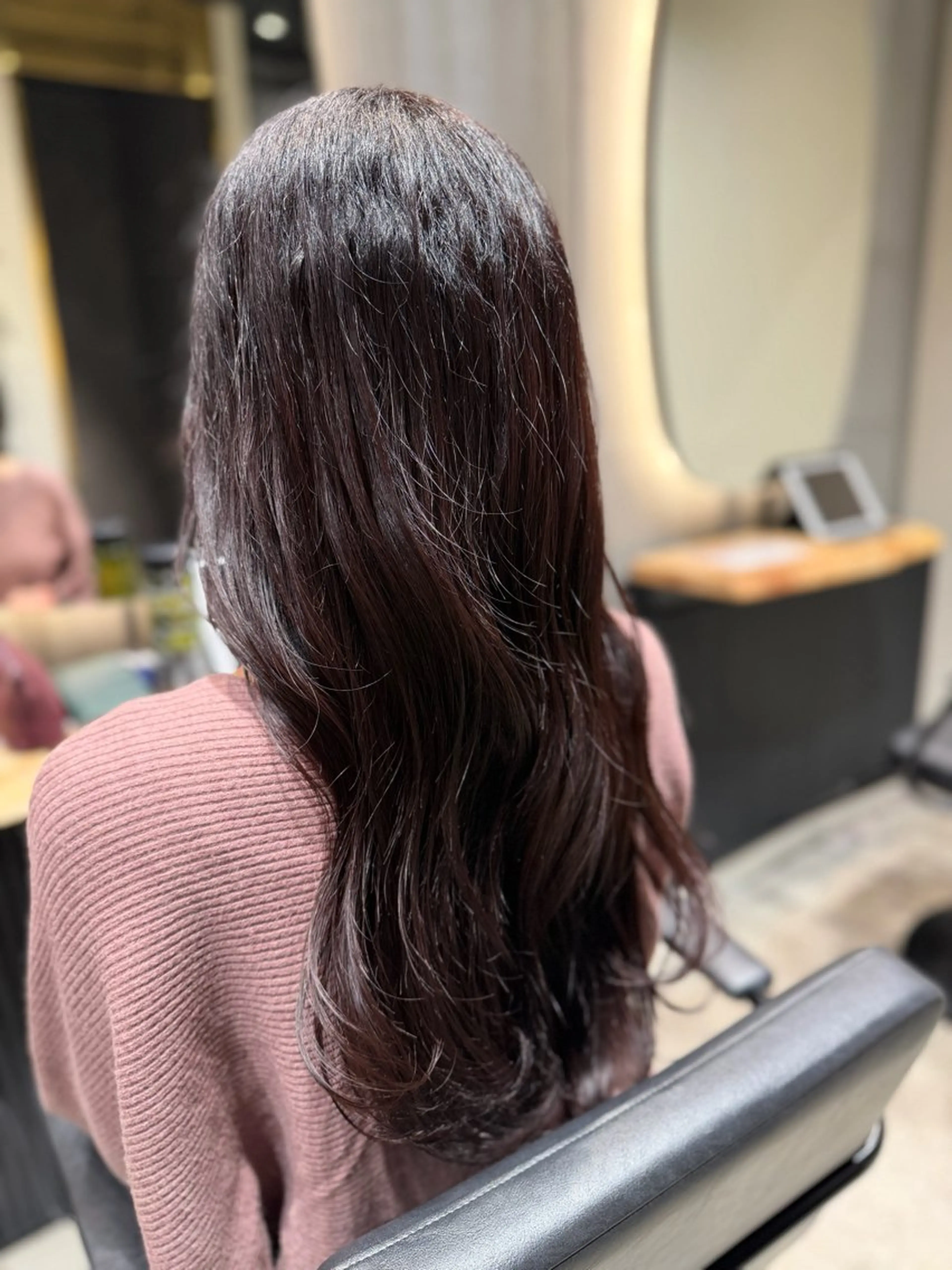 カラー ブラウンカラー ピンクカラー 加賀美 幸乃のヘアスタイル