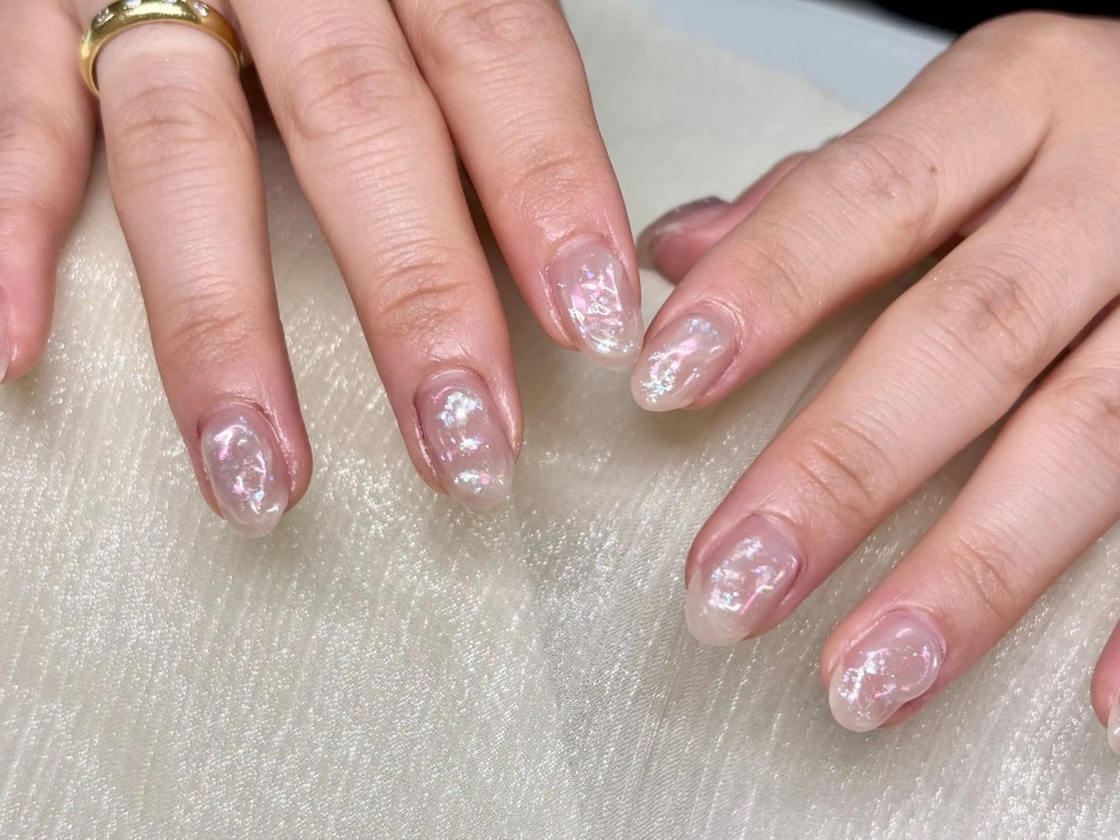 ネイル ニュアンスネイル 春ネイル N.KIRARI hanaのネイルデザイン