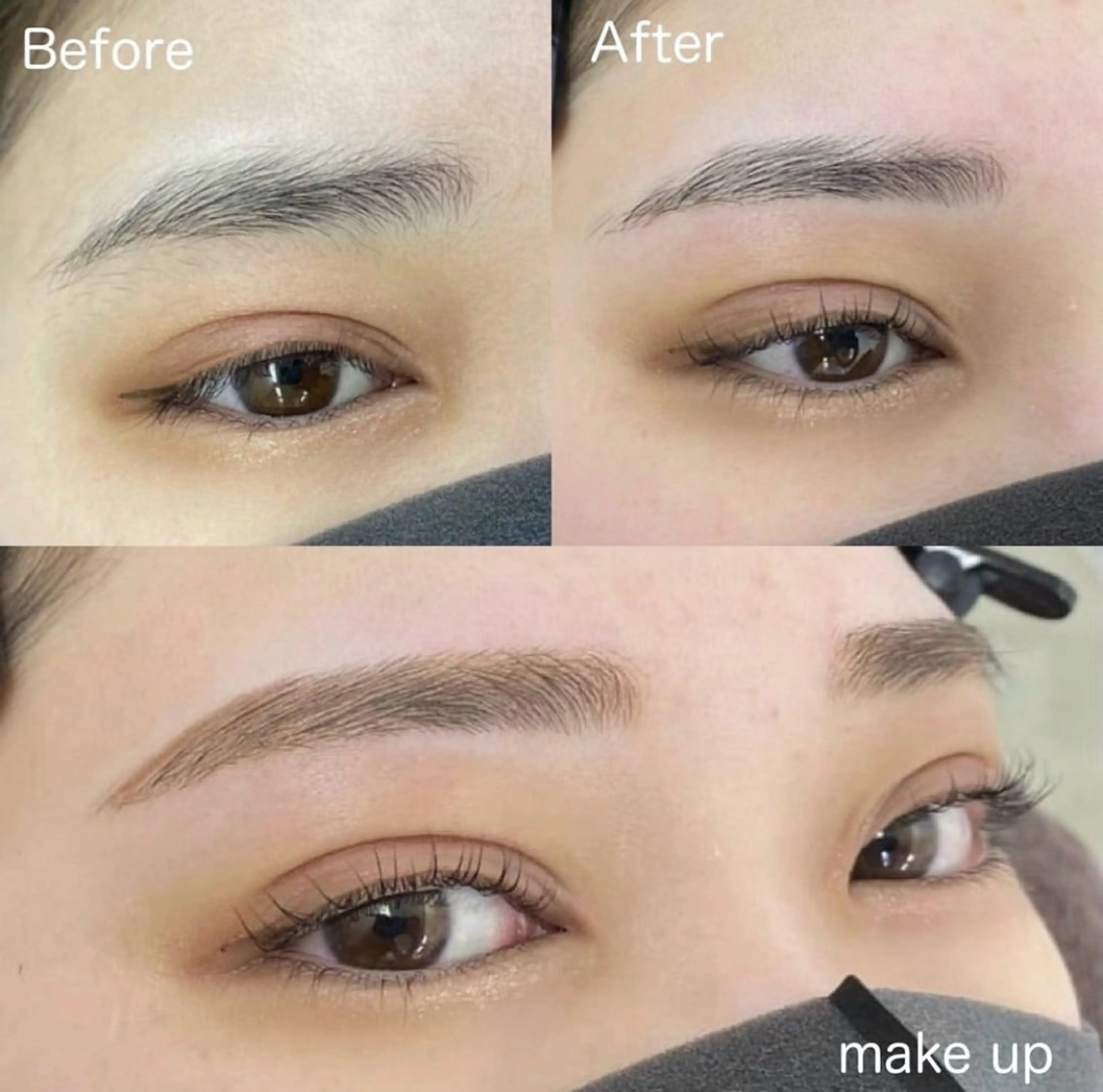 〈お目元のお写真をお店のSNSに掲載してもよろしい方限定〉美眉スタイリング✨(ワックス+メイク込)の写真