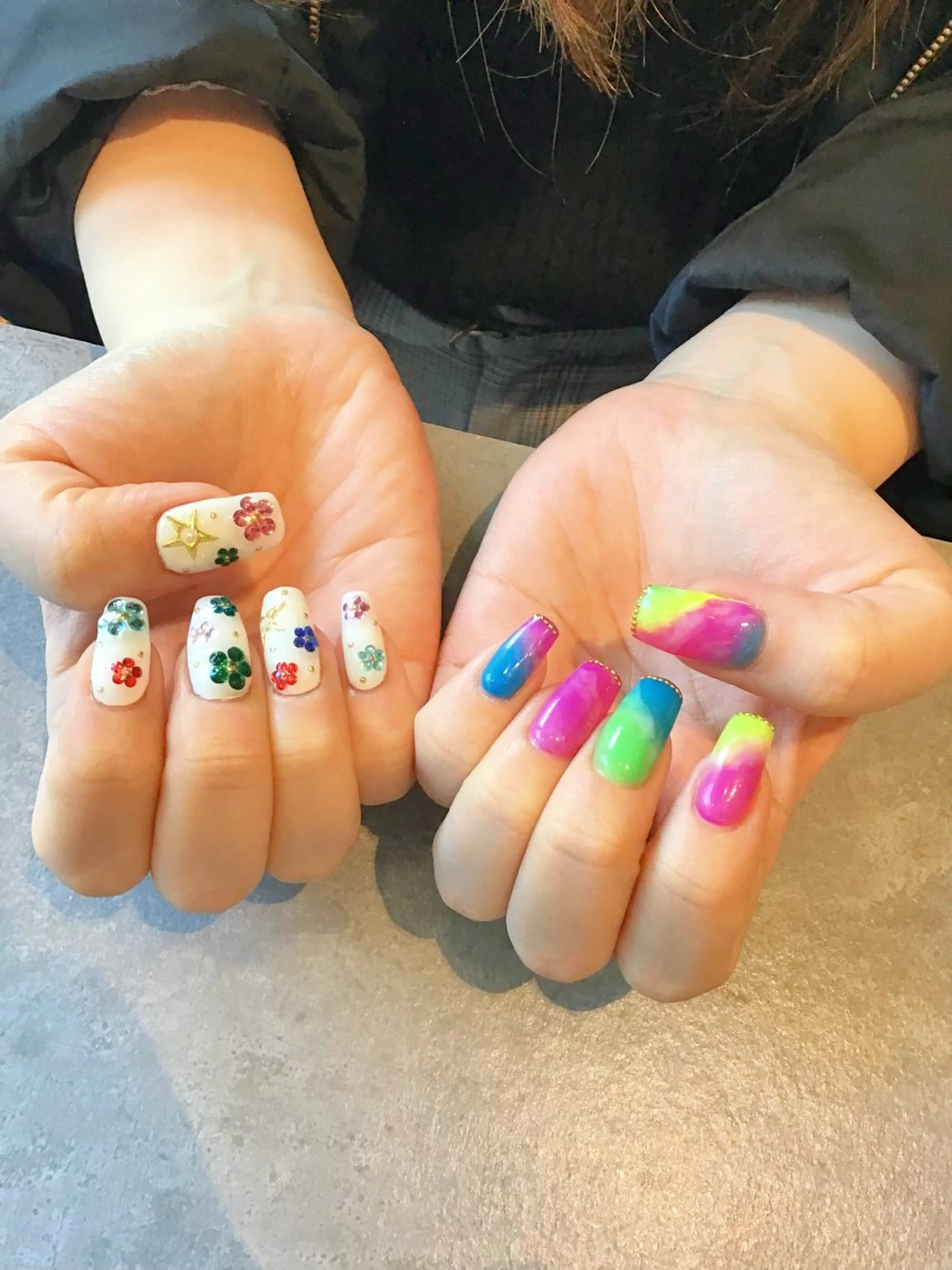 ネイル 持ち込み Nest 岩崎のネイルデザイン