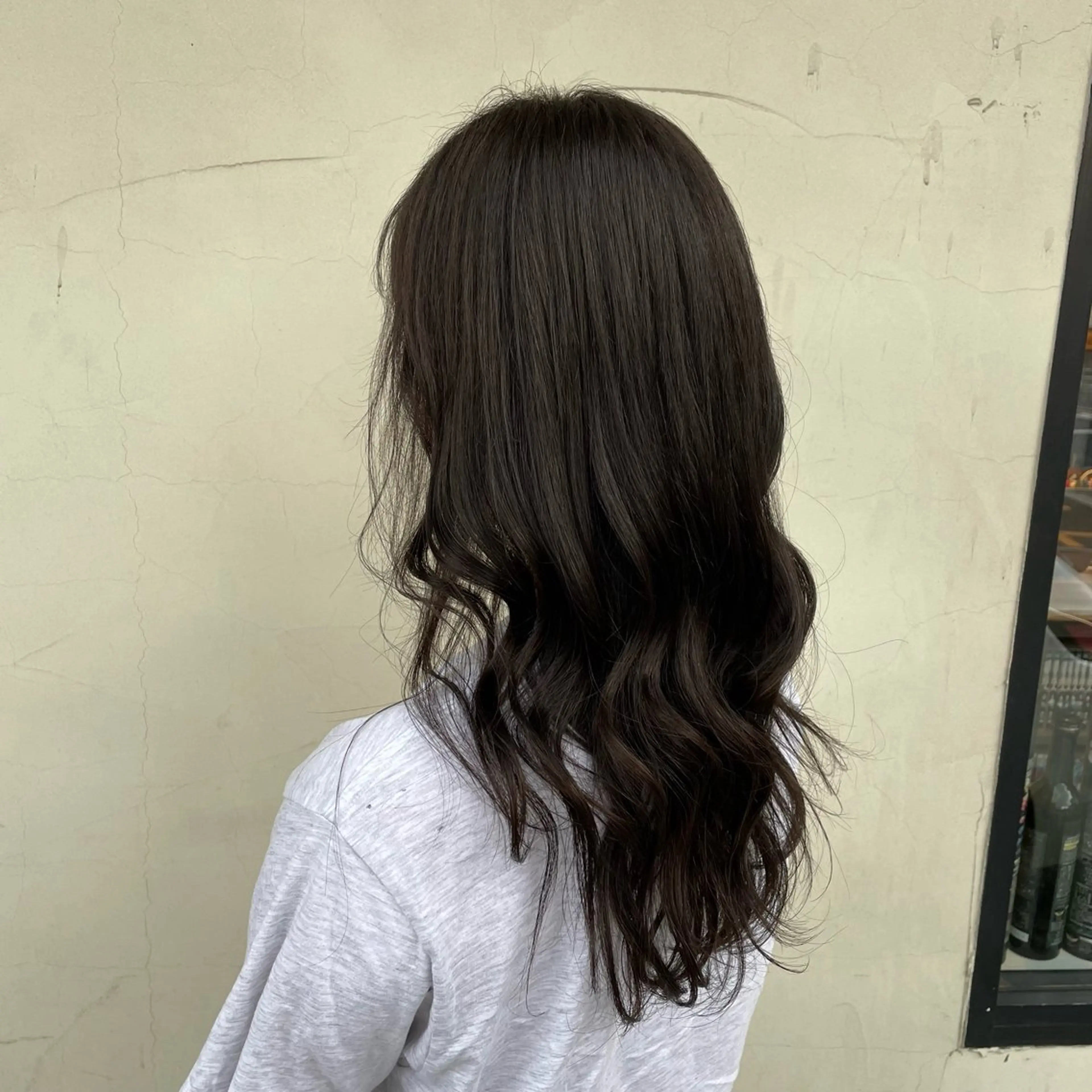 ロング カラー ブリーチ 透明感カラー グレージュ ブリーチなしカラー カット ヘアカラー さかきばら すみえのヘアスタイル