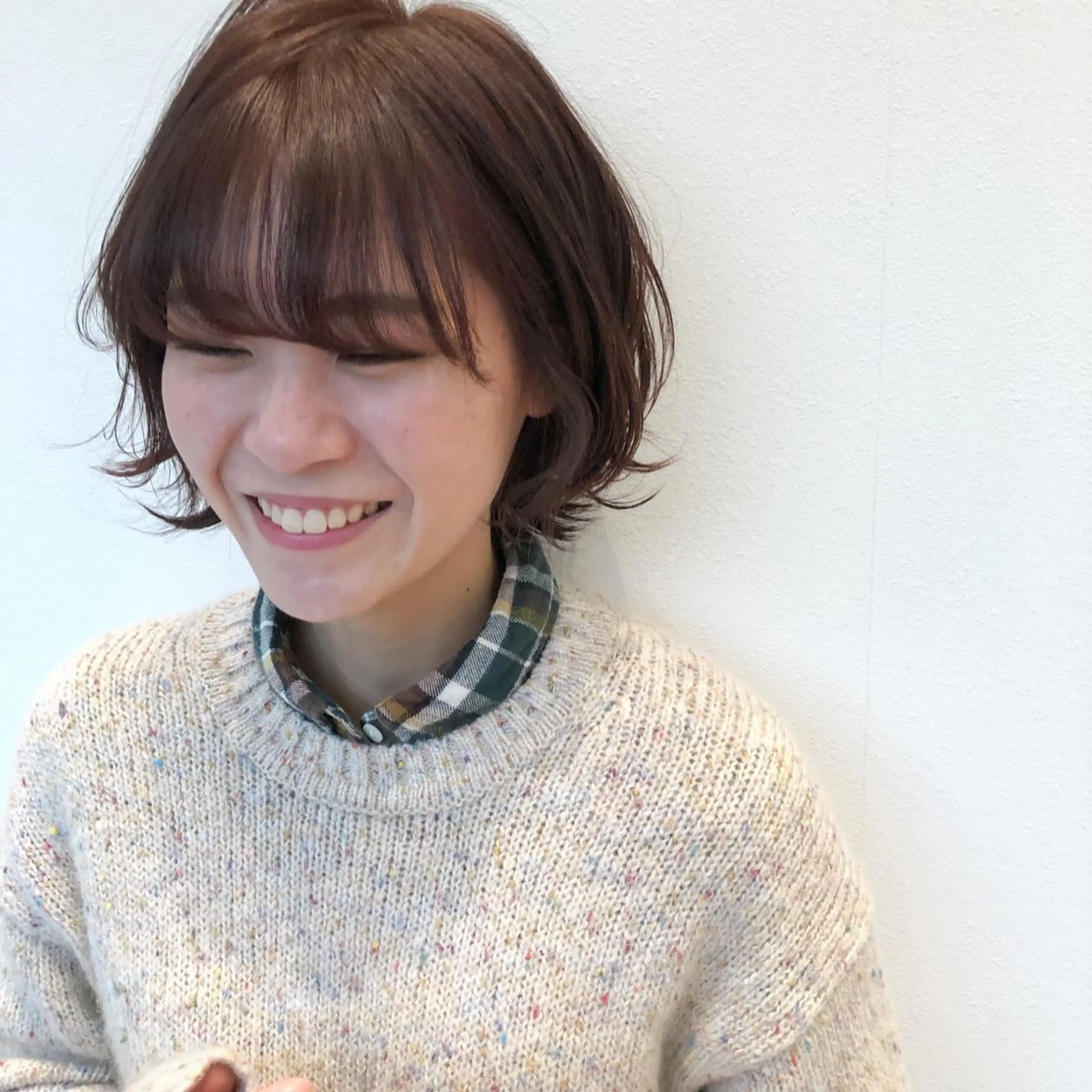 ショート カラー ピンクカラー BELLA/天王寺/ 似合わせ/木浦心のヘアスタイル