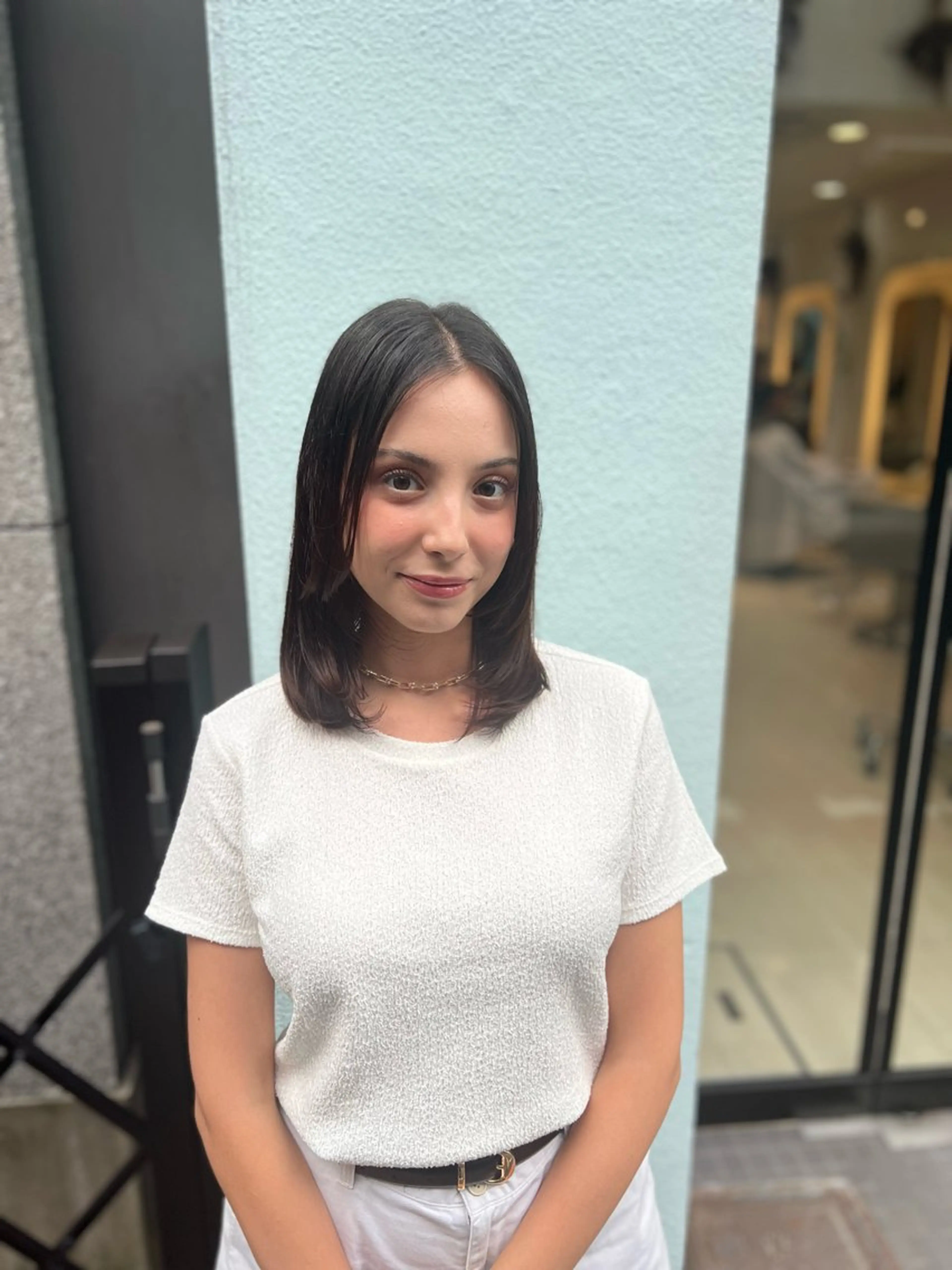 ミディアム カラー カット 堀井 凌平のヘアスタイル