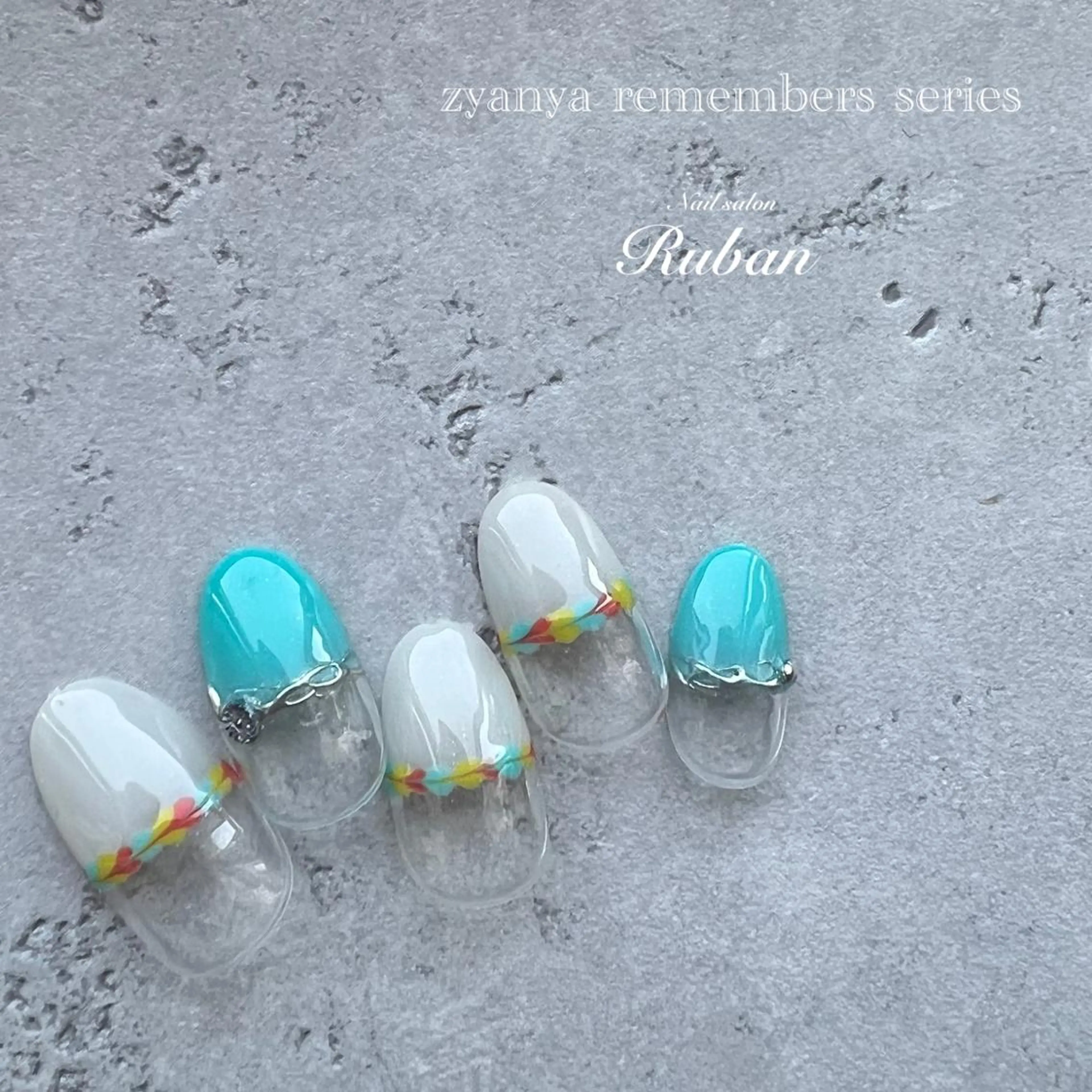 ネイル フレンチネイル ミラーネイル 夏ネイル Nail salon Ruban所属・Nail salon Rubanのネイルデザイン