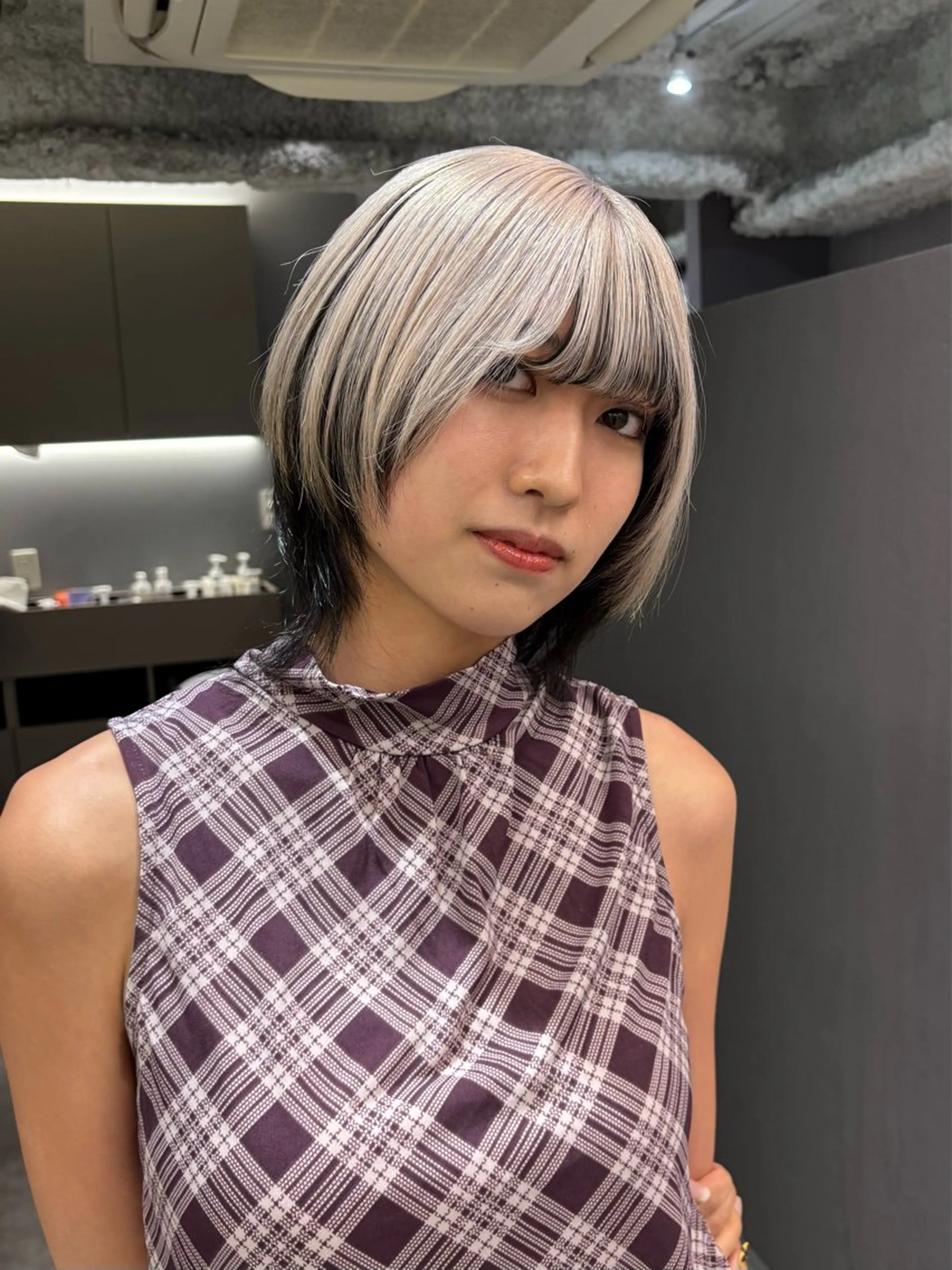 ショート カラー デザインカラー ヘアカラー トリートメント 名古屋／デザイン／ ブリーチ/松井亮磨のヘアスタイル